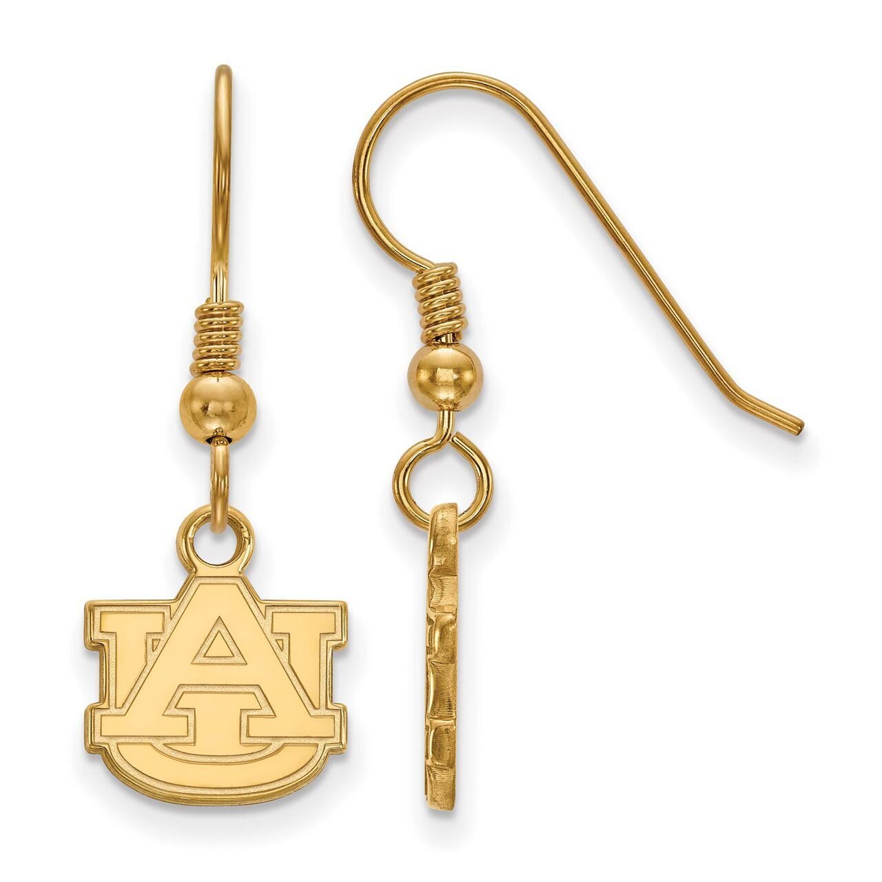 Auburn University x-Small Dangle Earring Wire Gold-plated Silver GP006AU