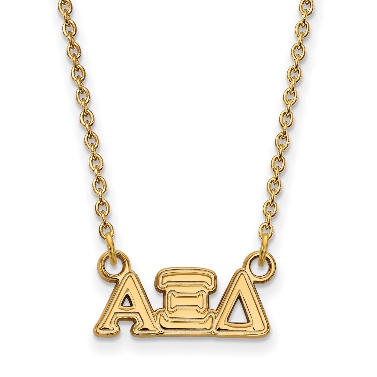 Alpha Xi Delta Extra Small Pendant with 18 Inch Chain Gold-plated Silver GP006AXD-18, MPN: GP006AXD…