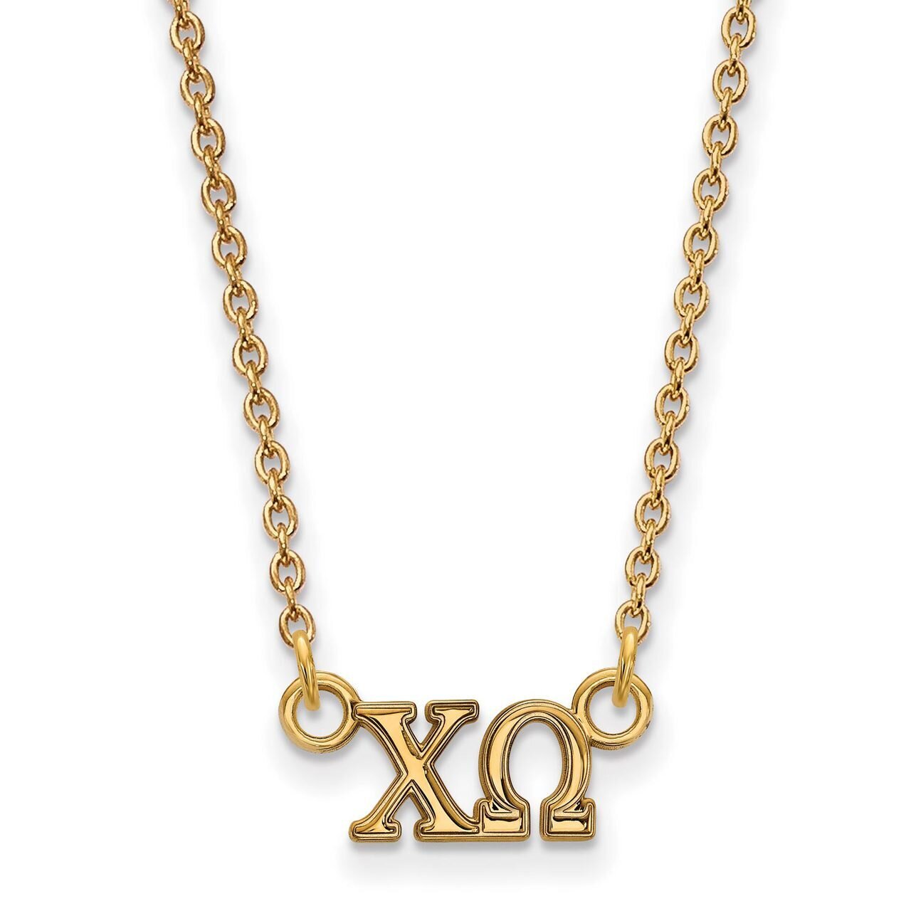 Chi Omega Extra Small Pendant with 18 Inch Chain Gold-plated Silver GP006CHO-18, MPN: GP006CHO-18, …