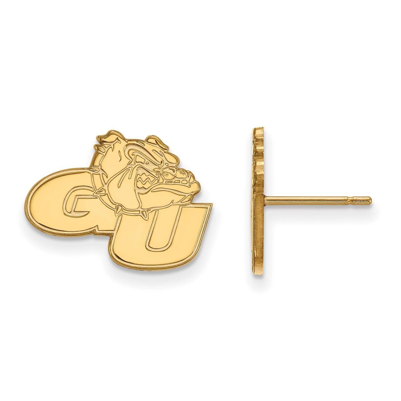 Gonzaga University Small Post Earring Gold-plated Silver GP006GON
