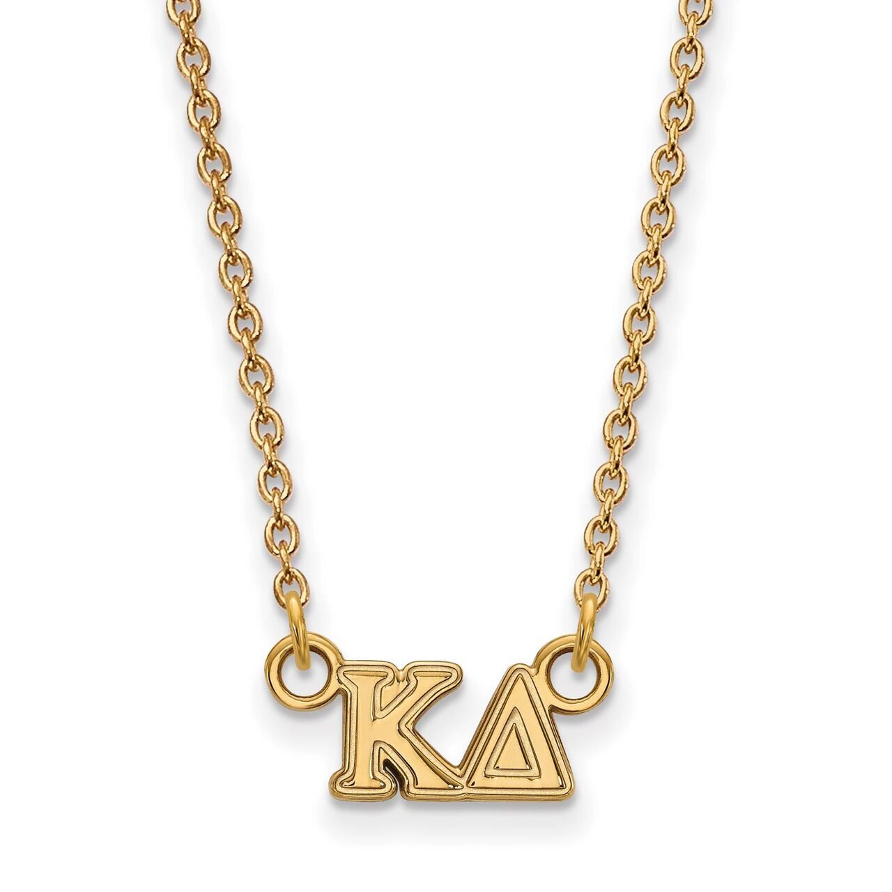 Kappa Delta Extra Small Pendant with 18 Inch Chain Gold-plated Silver GP006KD-18, MPN: GP006KD-18, …