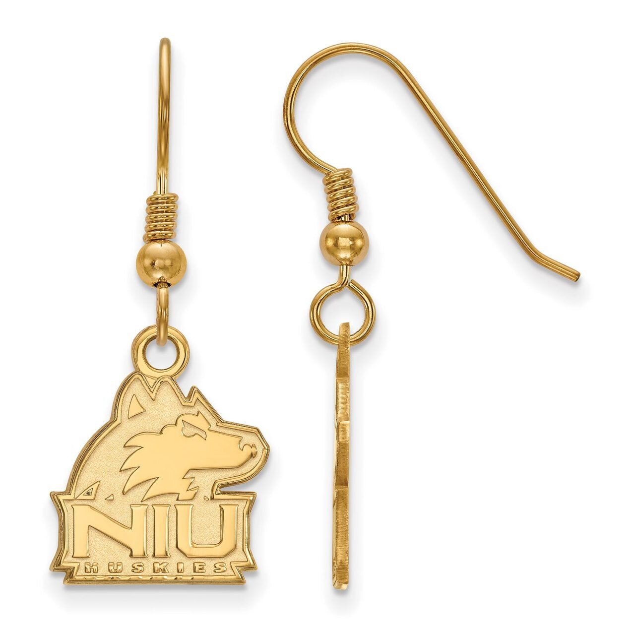 Northern Illinois University Small Dangle Earring Wire Gold-plated Silver GP006NIU, MPN: GP006NIU, …
