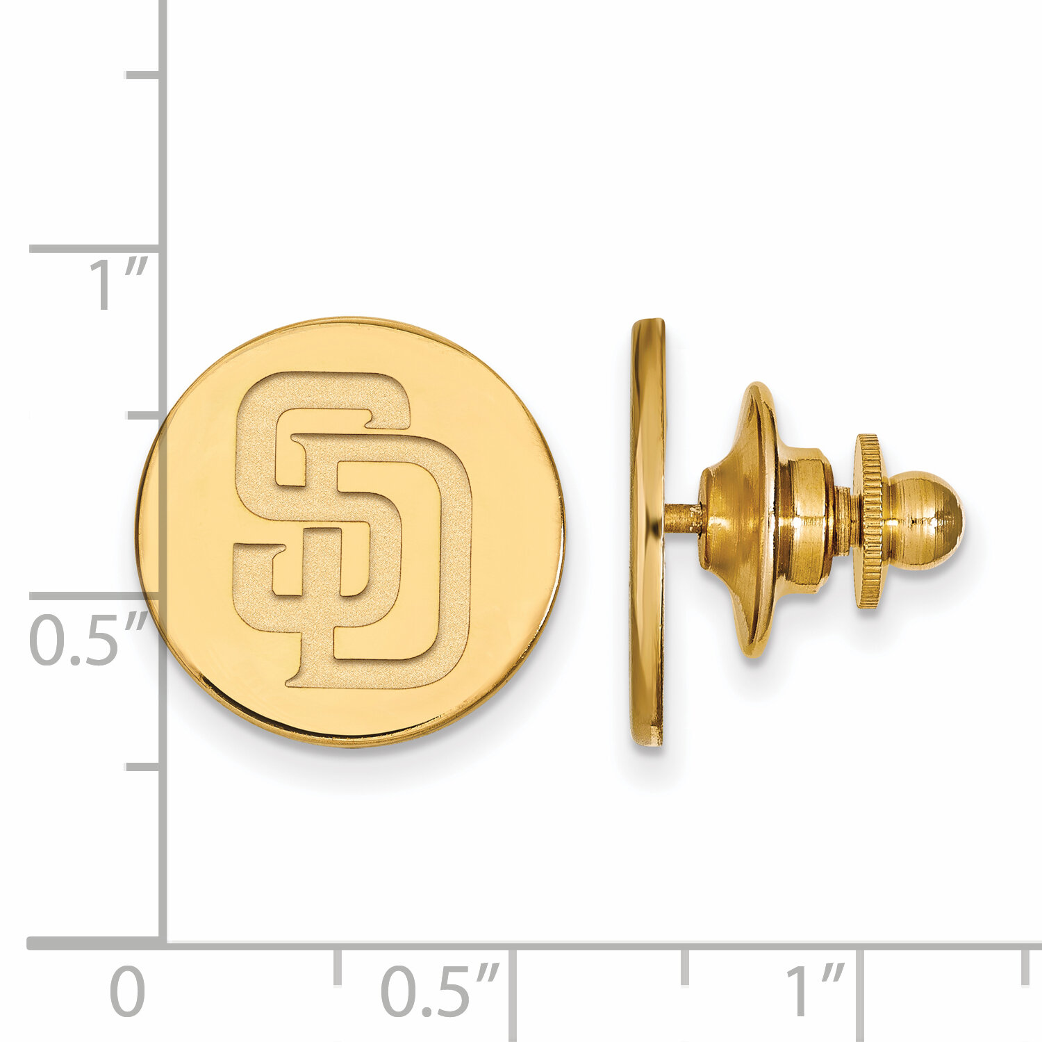 San Diego Padres Lapel Pin Gold-plated Silver GP006PAD