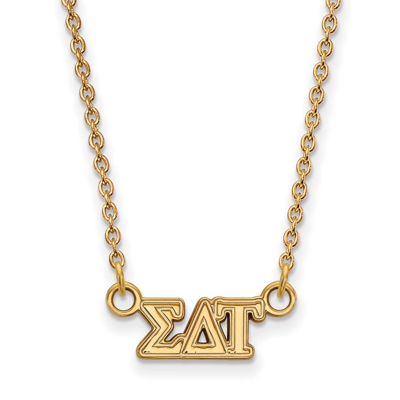 Sigma Delta Tau Extra Small Pendant with 18 Inch Chain Gold-plated Silver GP006SDT-18, MPN: GP006SD…