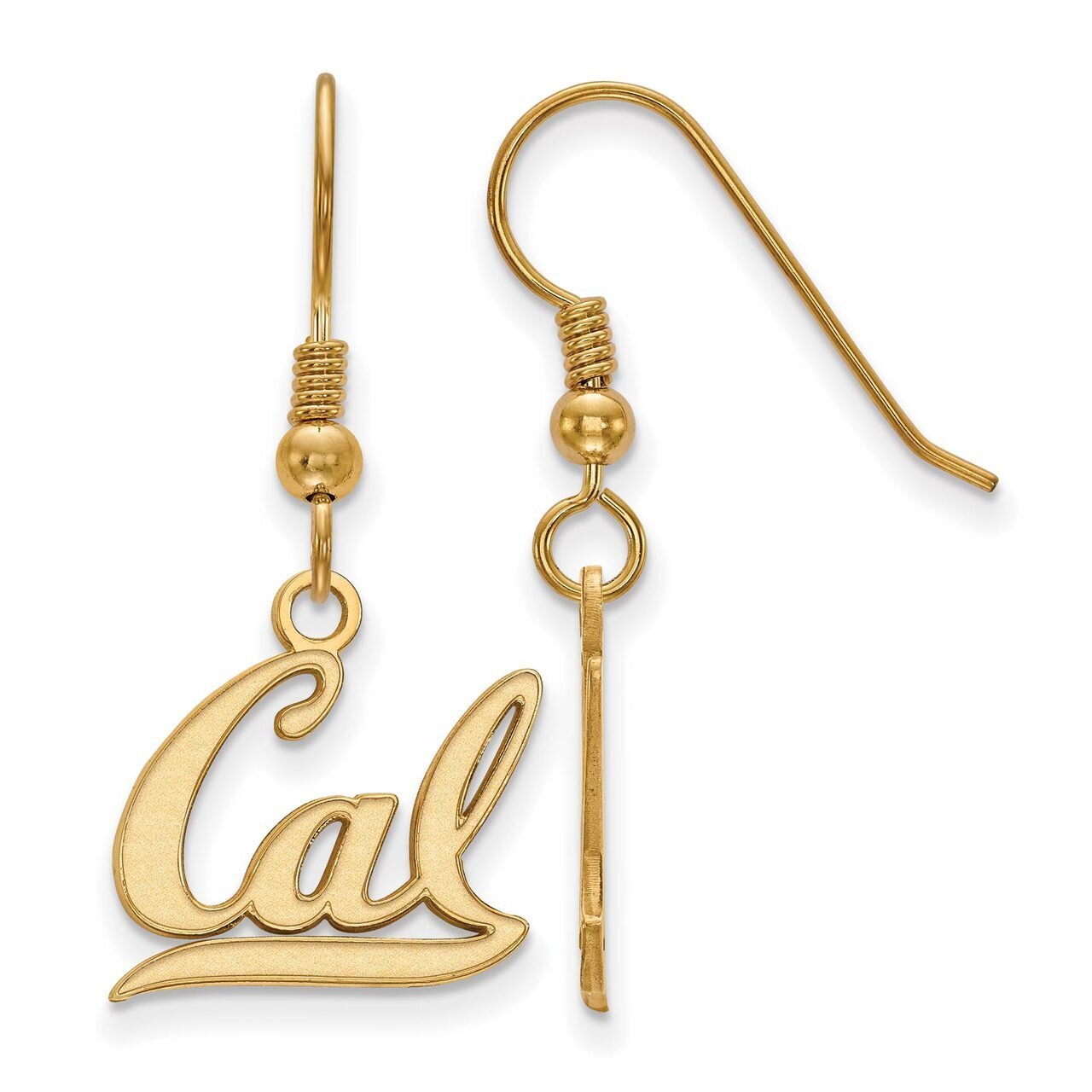 University of California Berkeley Small Dangle Earring Wire Gold-plated Silver GP006UCB