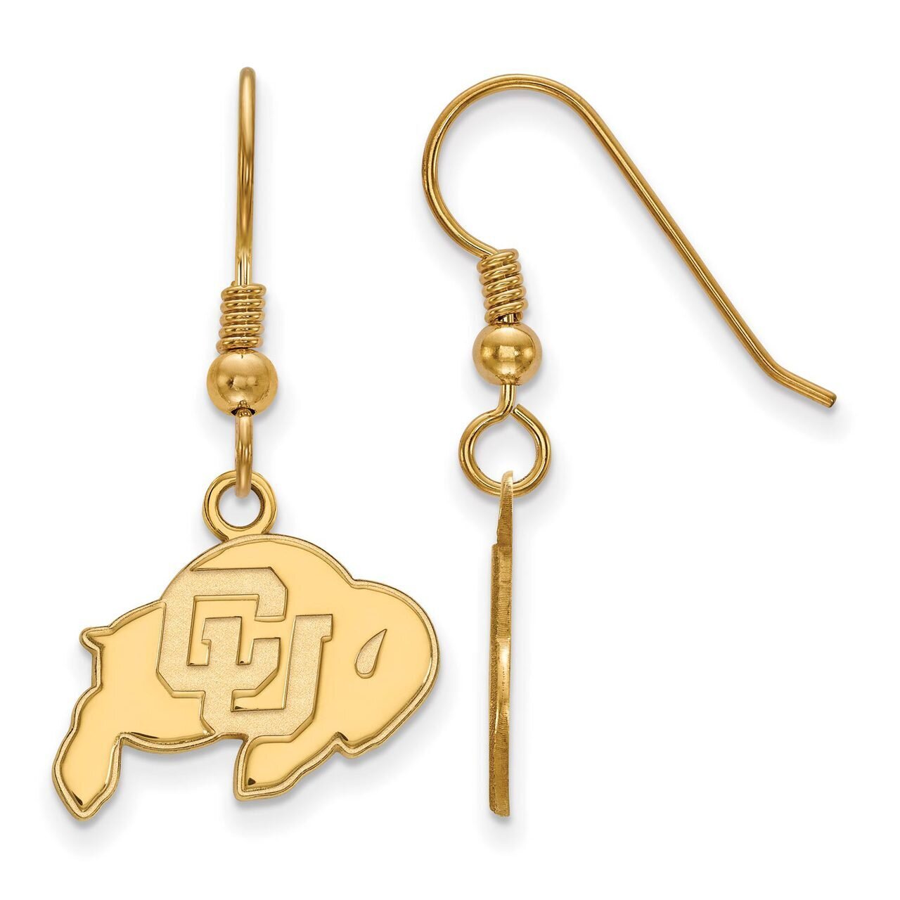 University of Colorado Small Dangle Earring Wire Gold-plated Silver GP006UCO, MPN: GP006UCO, 886774…
