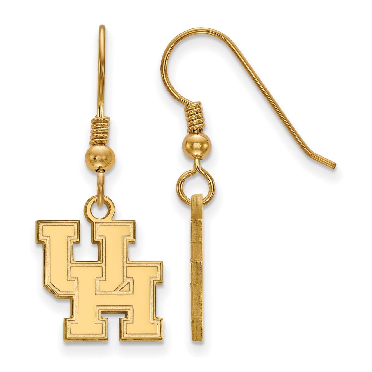 University of Houston Small Dangle Earring Wire Gold-plated Silver GP006UHO