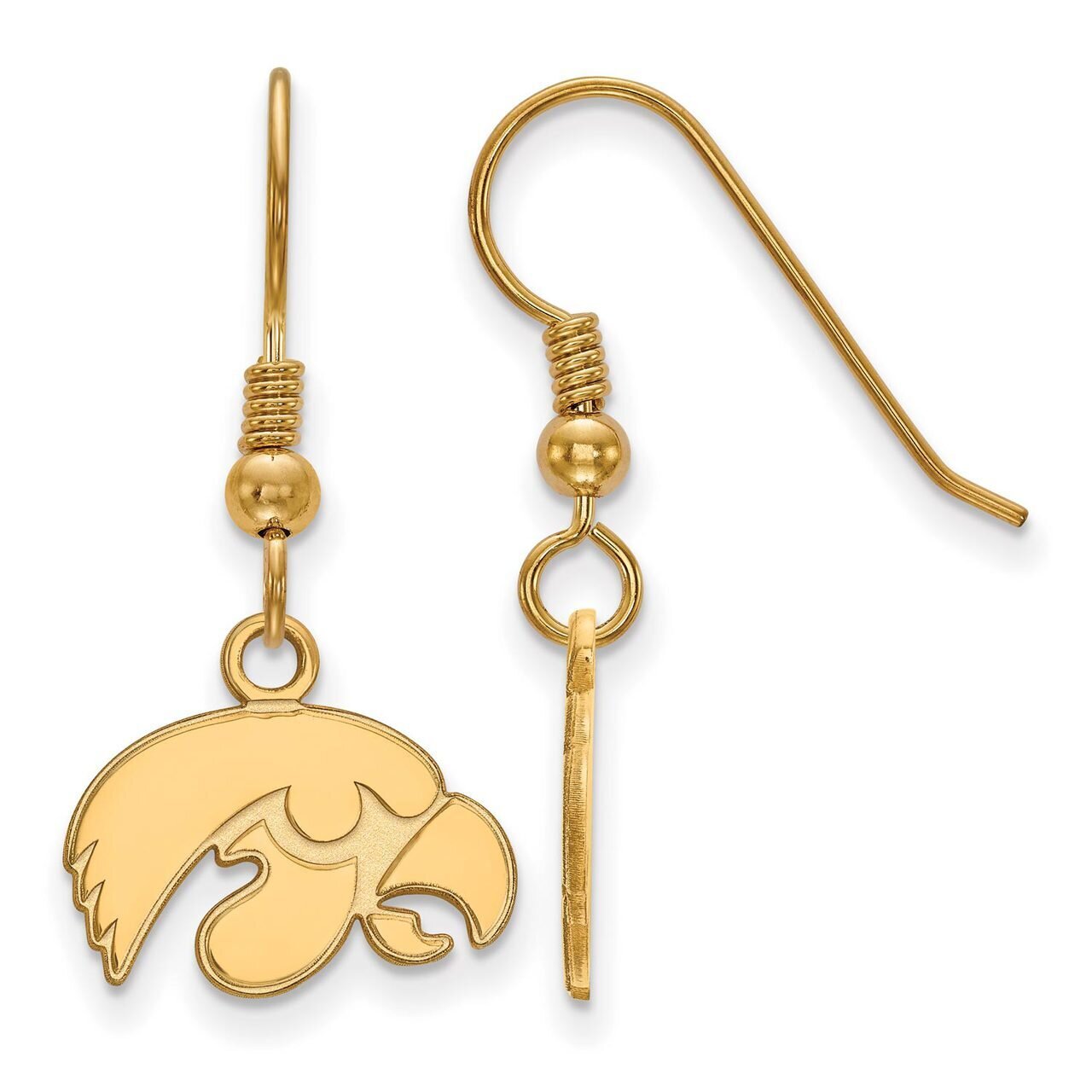 University of Iowa x-Small Dangle Earring Wire Gold-plated Silver GP006UIA, MPN: GP006UIA, 88677490…