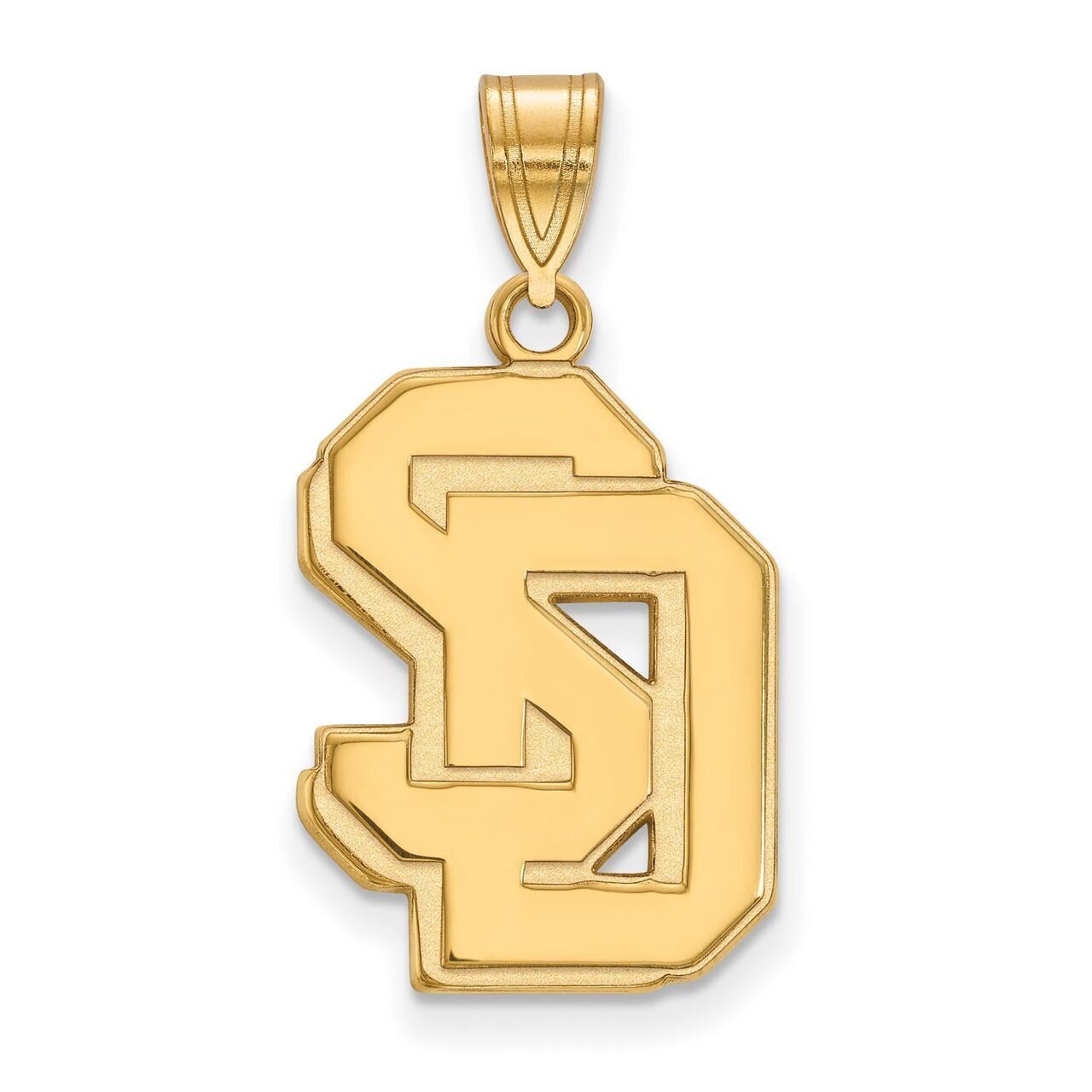 University of South Dakota Large Pendant Gold-plated Silver GP006USD, MPN: GP006USD, 886774904177