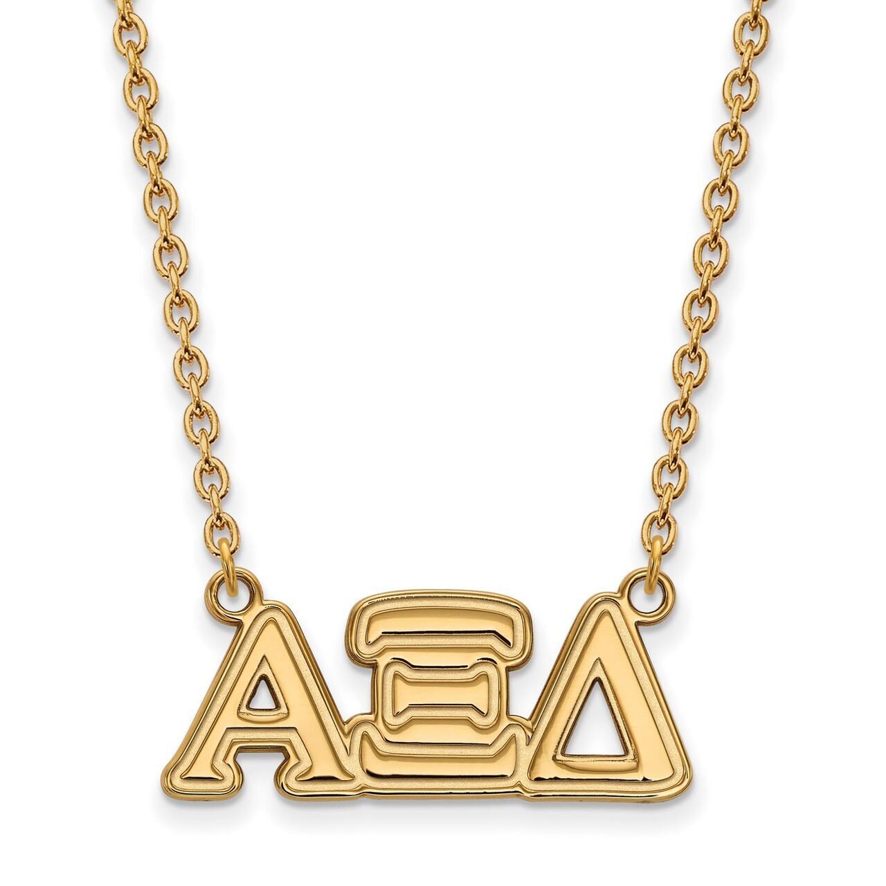 Alpha Xi Delta Medium Pendant with 18 Inch Chain Gold-plated Silver GP007AXD-18, MPN: GP007AXD-18, …