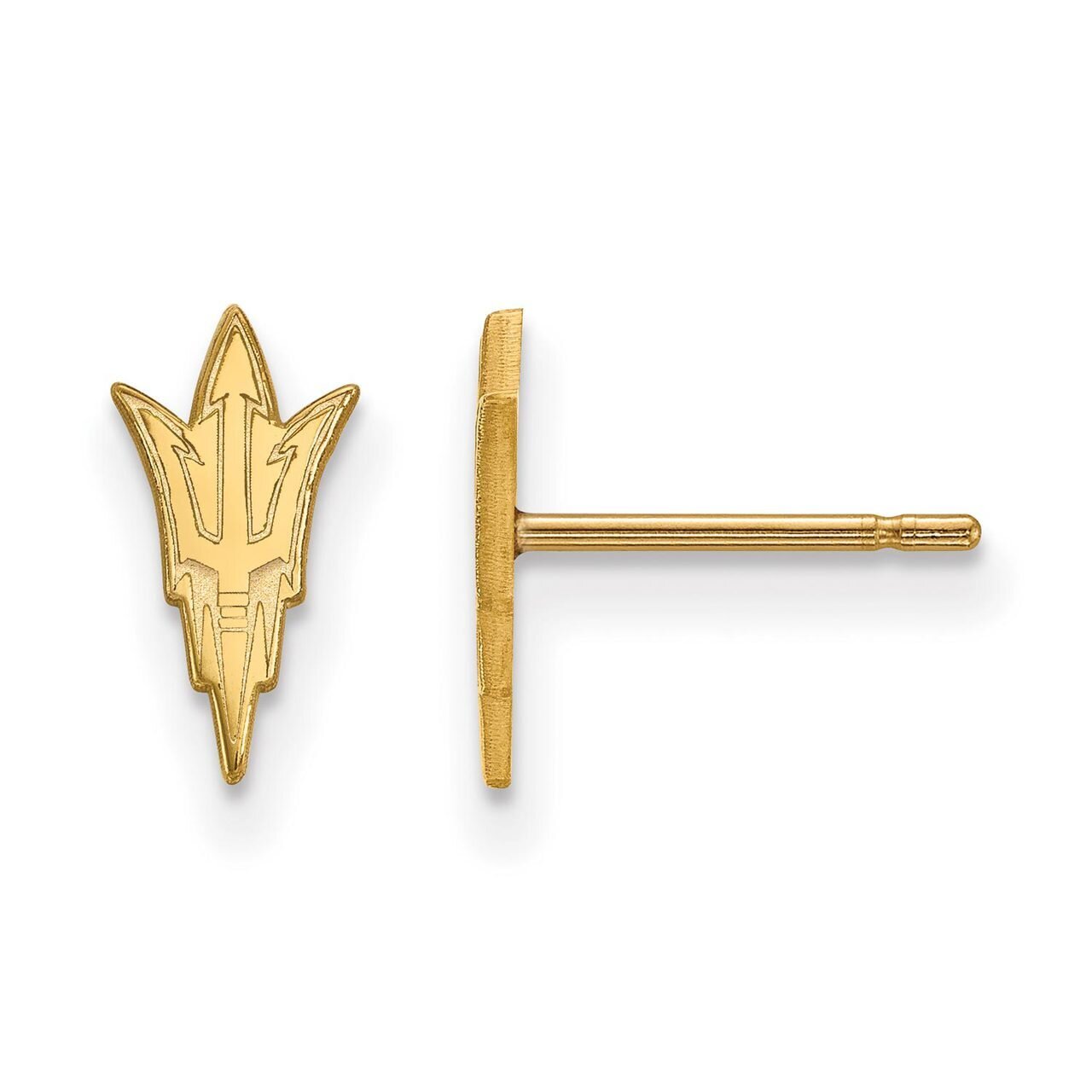 Arizona State University x-Small Post Earring Gold-plated Silver GP007AZS, MPN: GP007AZS, 886774904…