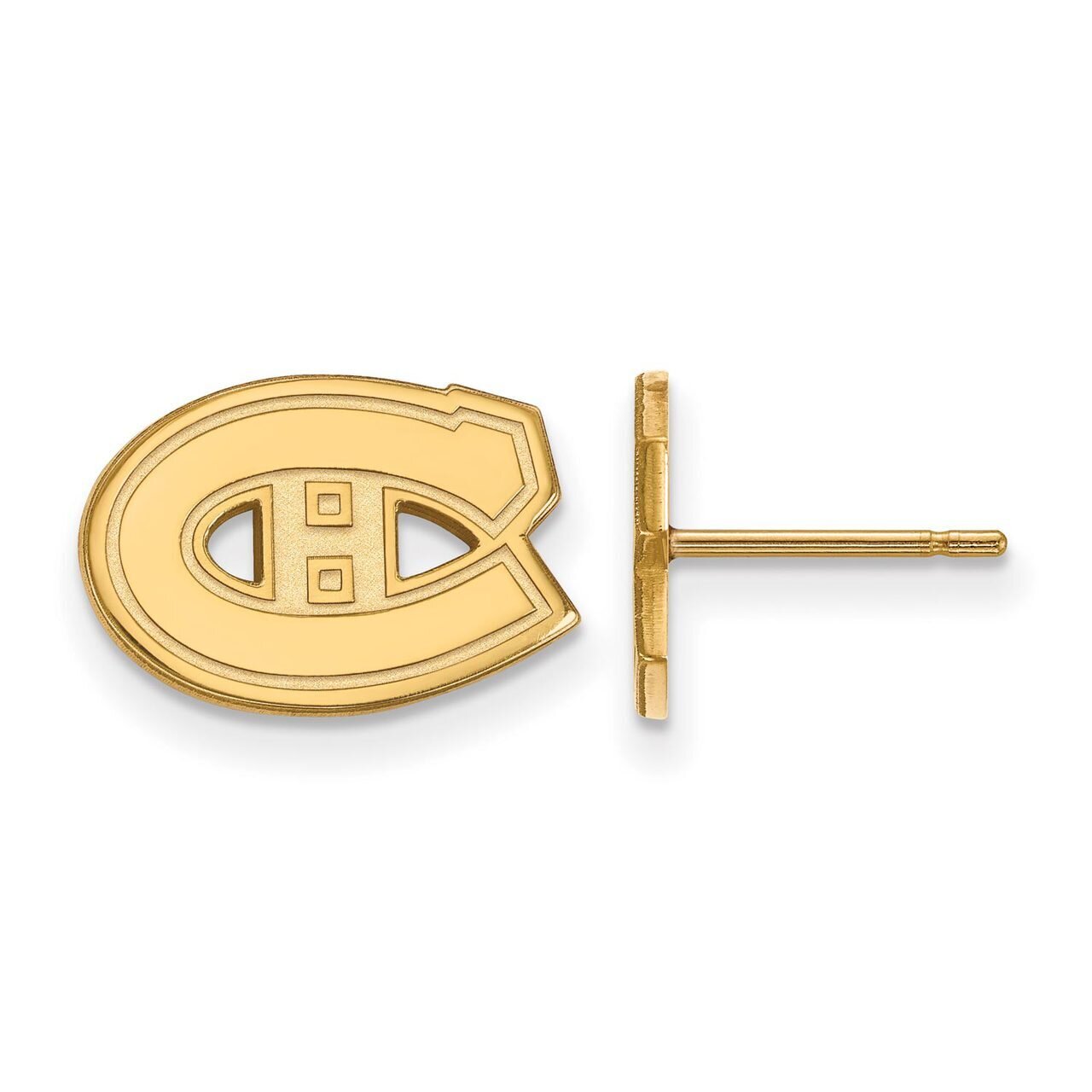 Montreal Canadiens x-Small Post Earring Gold-plated Silver GP007CAN, MPN: GP007CAN, 886774904818