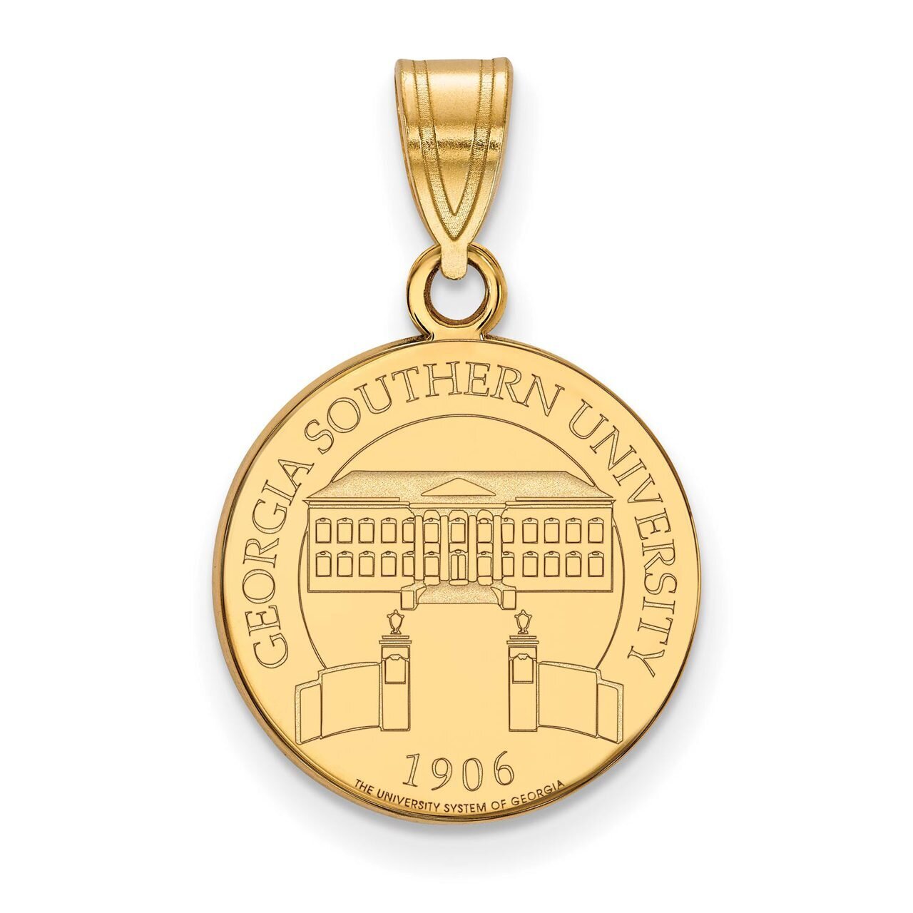 Georgia Southern University Medium Crest Pendant Gold-plated Silver GP007GSU