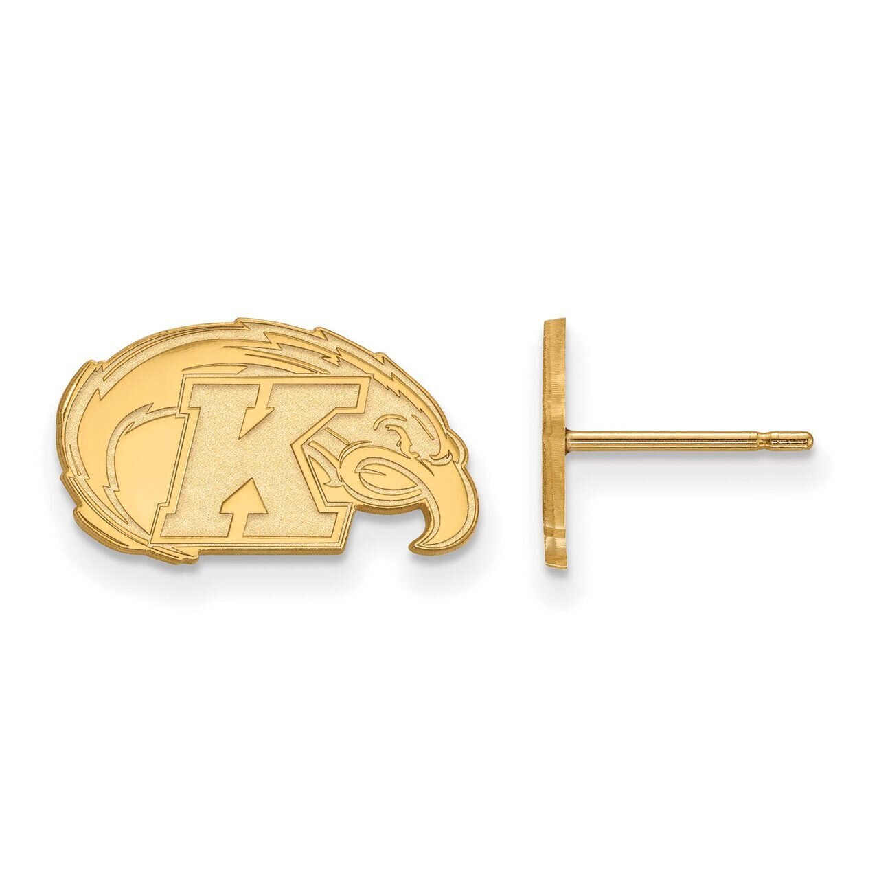 Kent State University x-Small Post Earring Gold-plated Silver GP007KEN