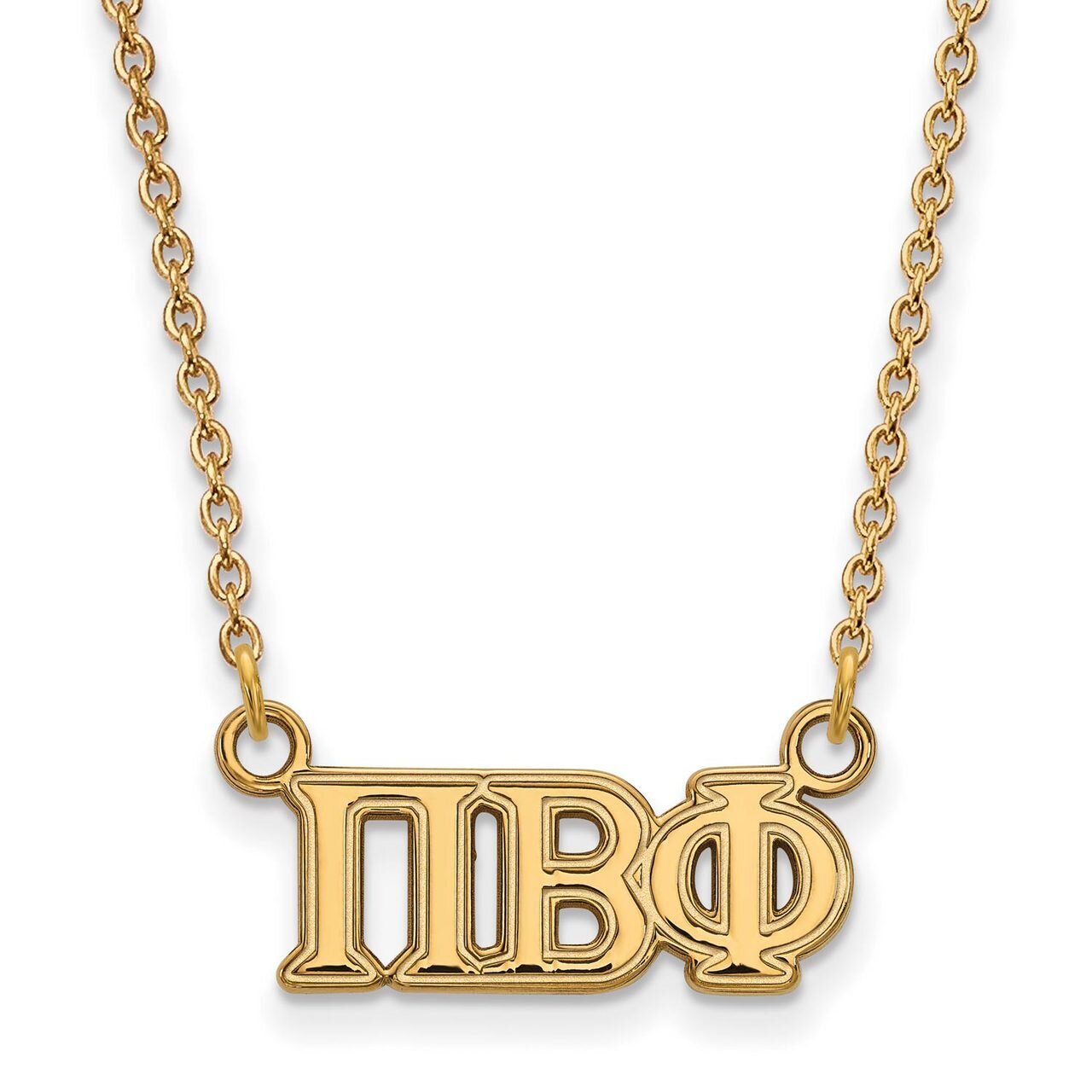 Pi Beta Phi Medium Pendant with 18 Inch Chain Gold-plated Silver GP007PBP-18, MPN: GP007PBP-18, 886…