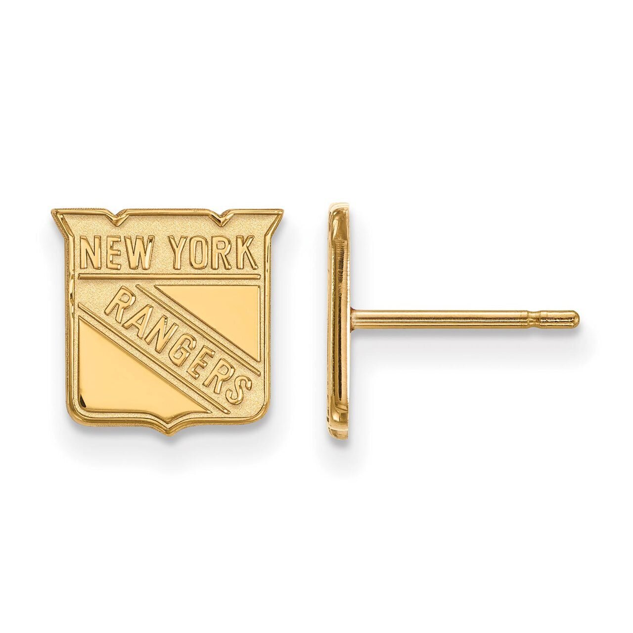 New York Rangers x-Small Post Earring Gold-plated Silver GP007RNG