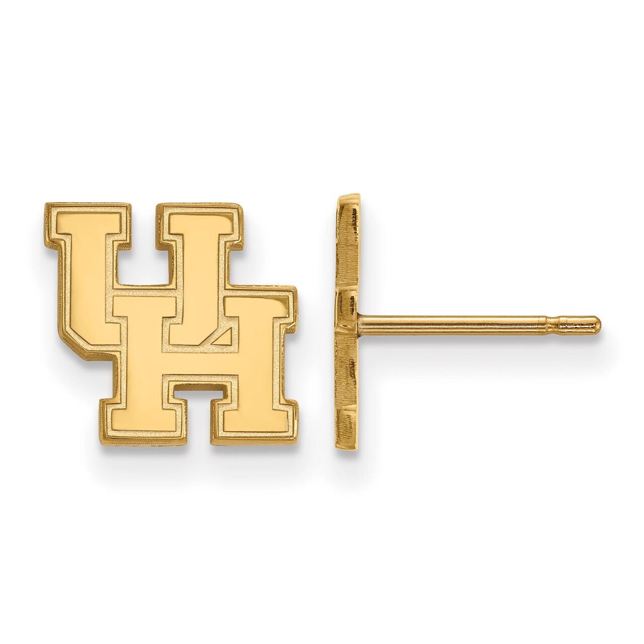 University of Houston x-Small Post Earring Gold-plated Silver GP007UHO