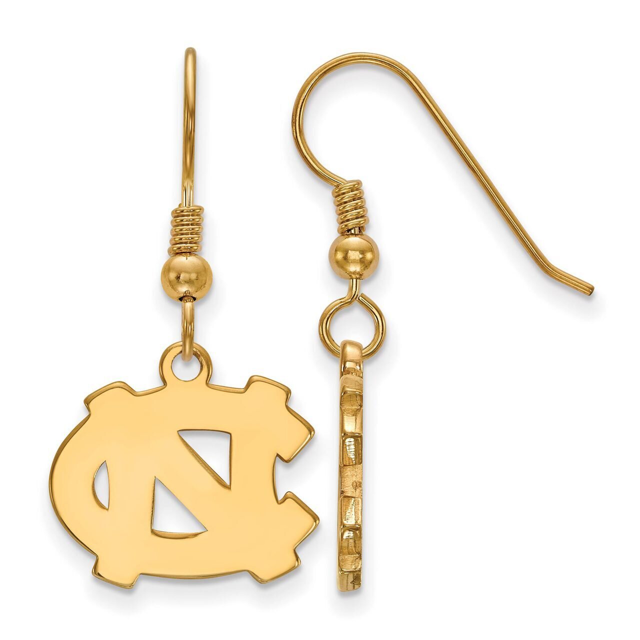 University of North Carolina Small Dangle Earring Wire Gold-plated Silver GP007UNC, MPN: GP007UNC, …