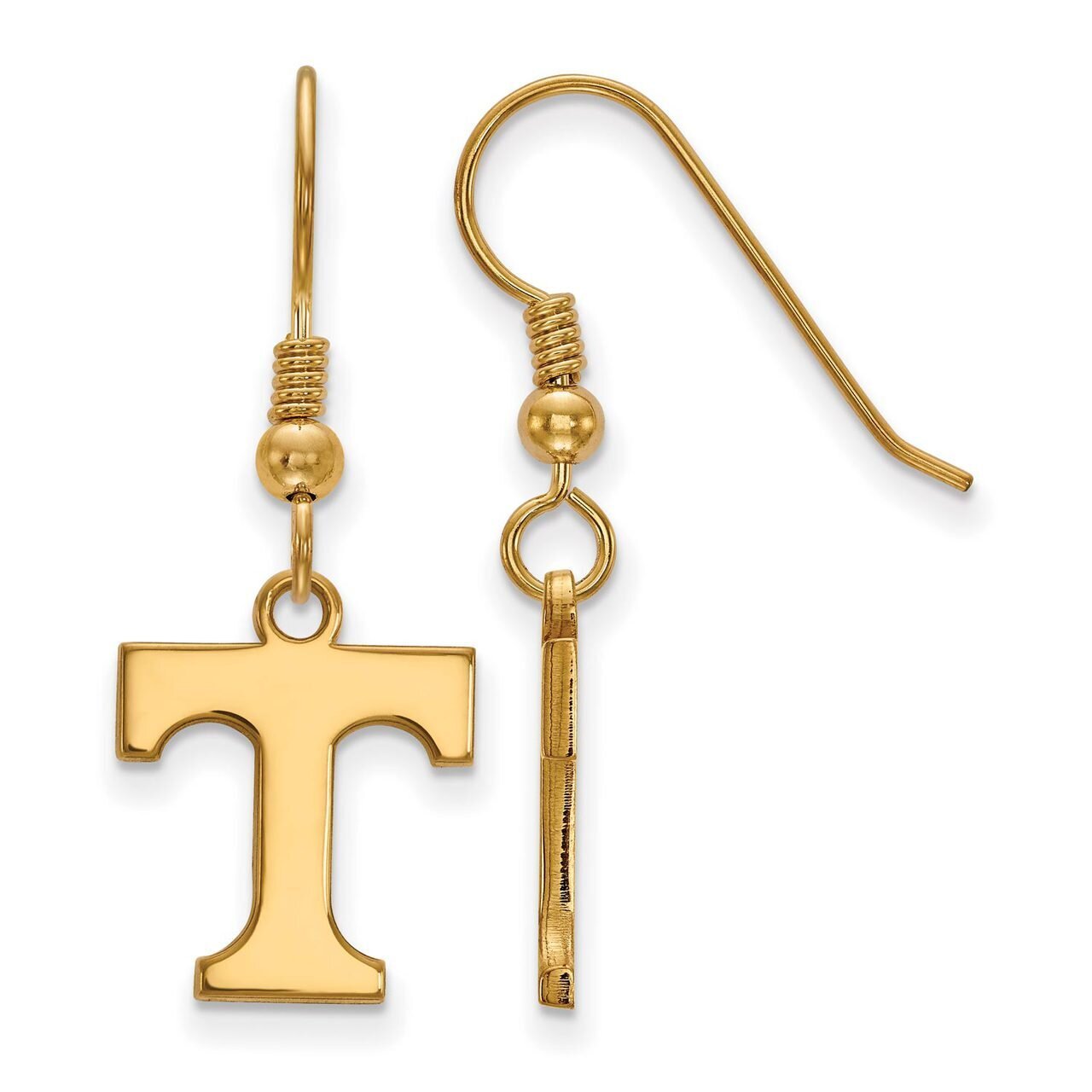 University of Tennessee Small Dangle Earring Wire Gold-plated Silver GP007UTN, MPN: GP007UTN, 88677…