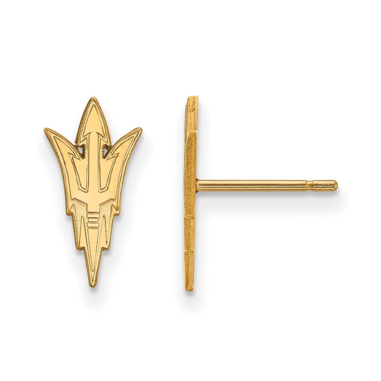 Arizona State University Small Post Earring Gold-plated Silver GP008AZS, MPN: GP008AZS, 886774906799