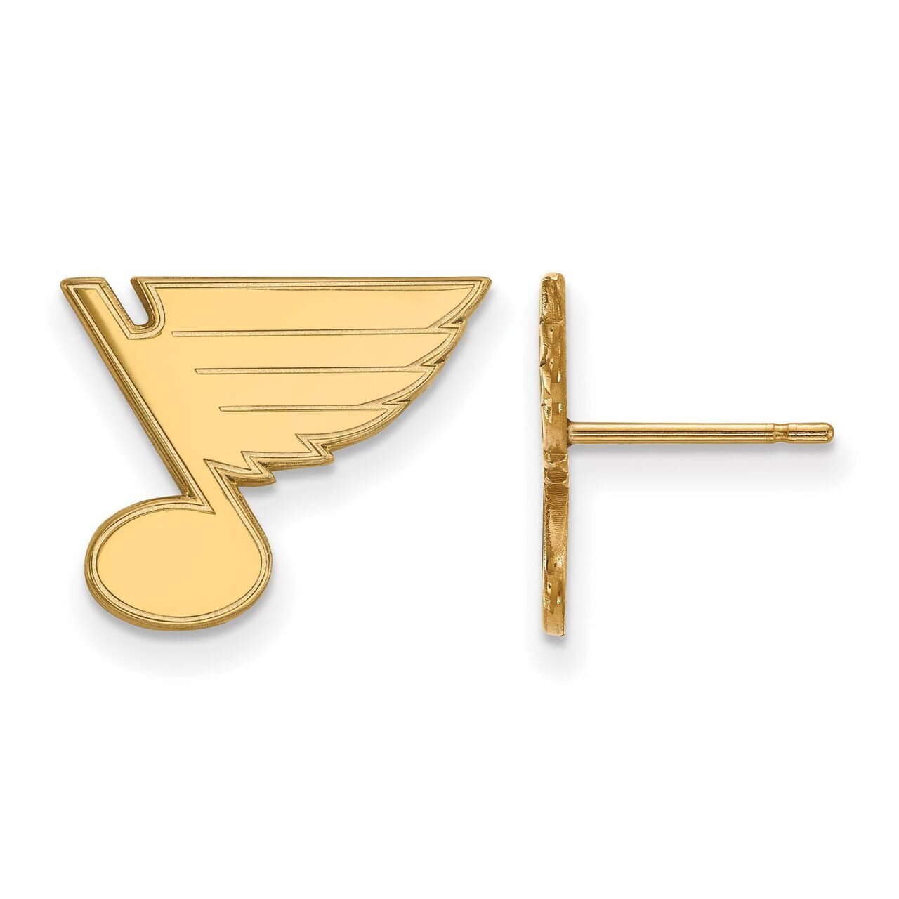 Saint Louis Blues Small Post Earring Gold-plated Silver GP008BLE, MPN: GP008BLE, 886774906829