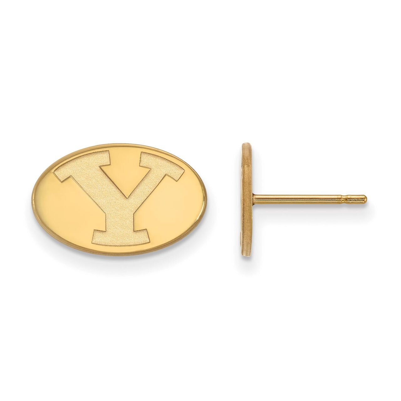 Brigham Young University x-Small Post Earring Gold-plated Silver GP008BYU