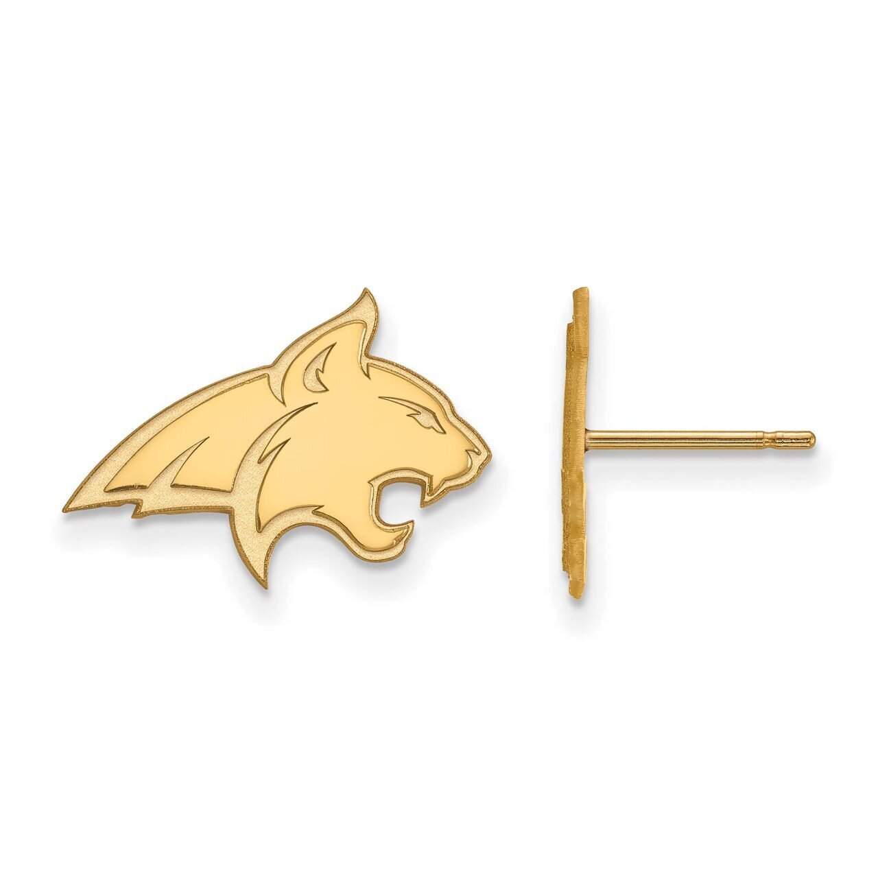 Montana State University Small Post Earring Gold-plated Silver GP008MTU