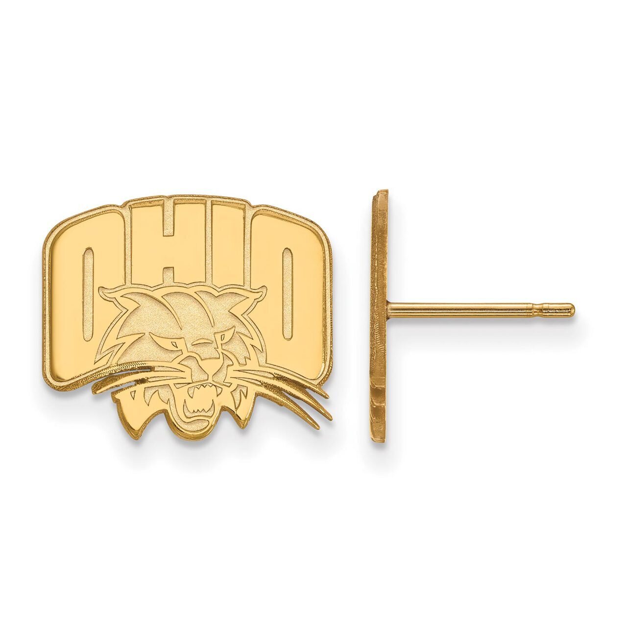 Ohio University Small Post Earring Gold-plated Silver GP008OU, MPN: GP008OU, 886774907611