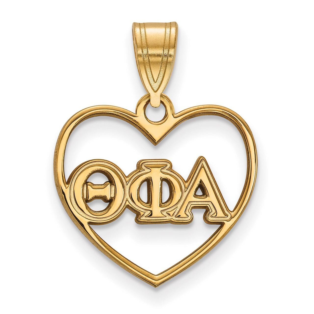 Theta Phi Alpha Heart Pendant Gold-plated Silver GP008TPA, MPN: GP008TPA, 886774907932