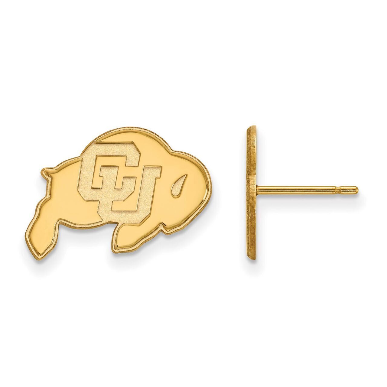 University of Colorado Small Post Earring Gold-plated Silver GP008UCO