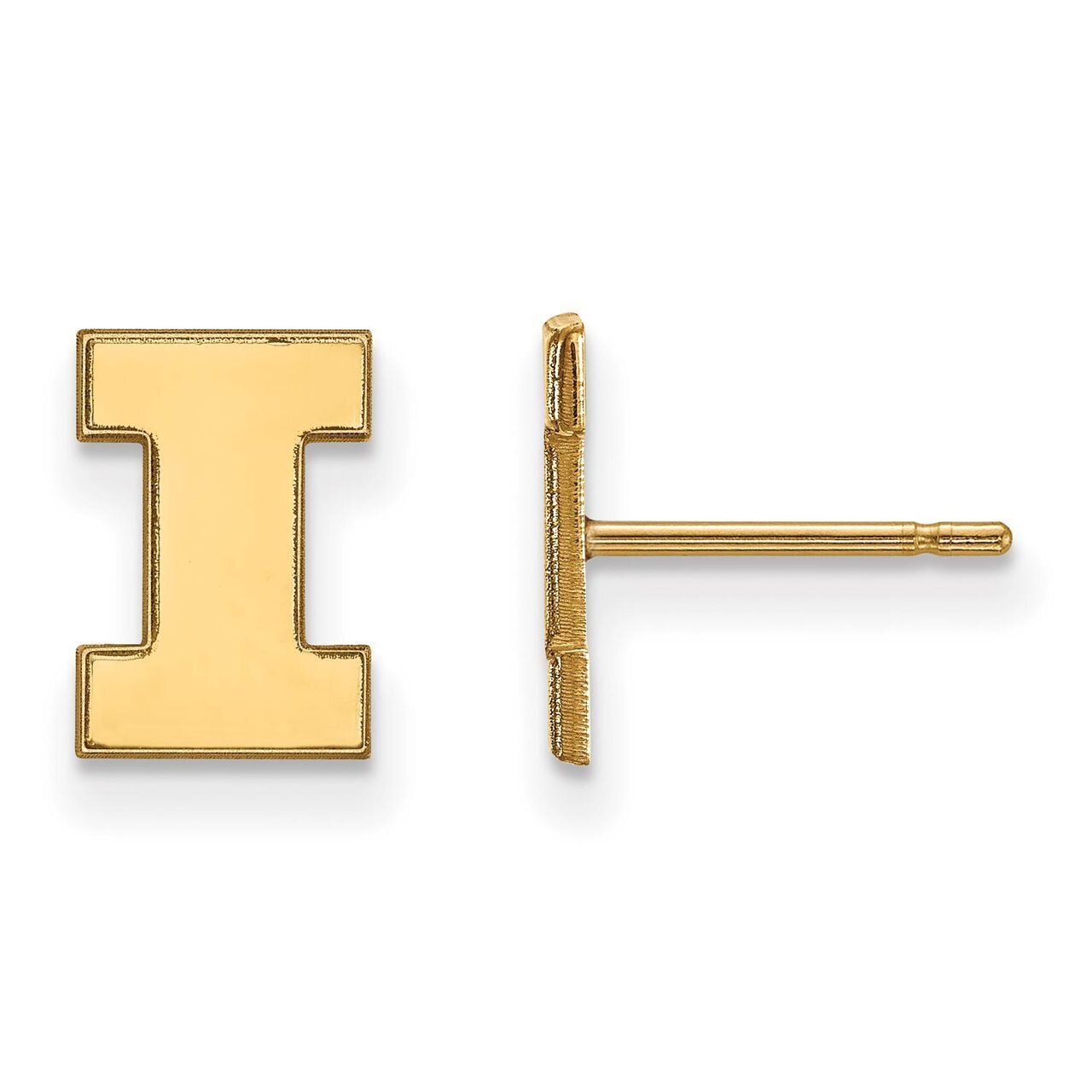 University of Illinois x-Small Post Earring Gold-plated Silver GP008UIL