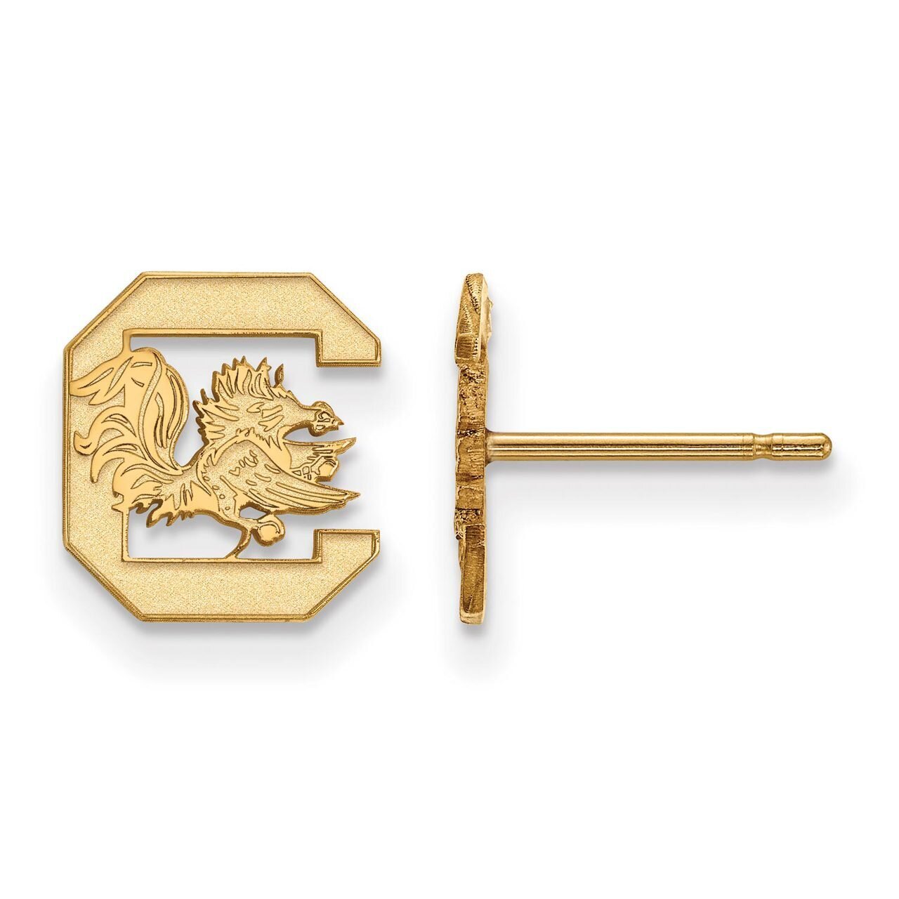University of South Carolina x-Small Post Earring Gold-plated Silver GP008USO
