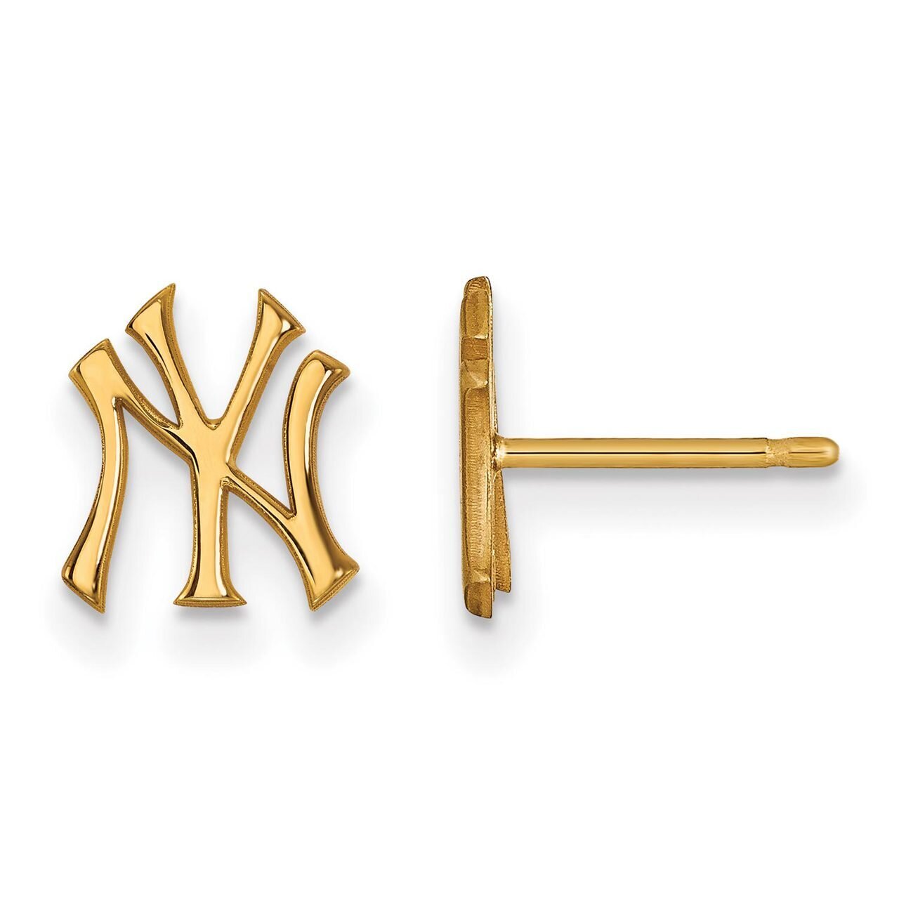 New York Yankees x-Small Post Earring Gold-plated Silver GP008YAN