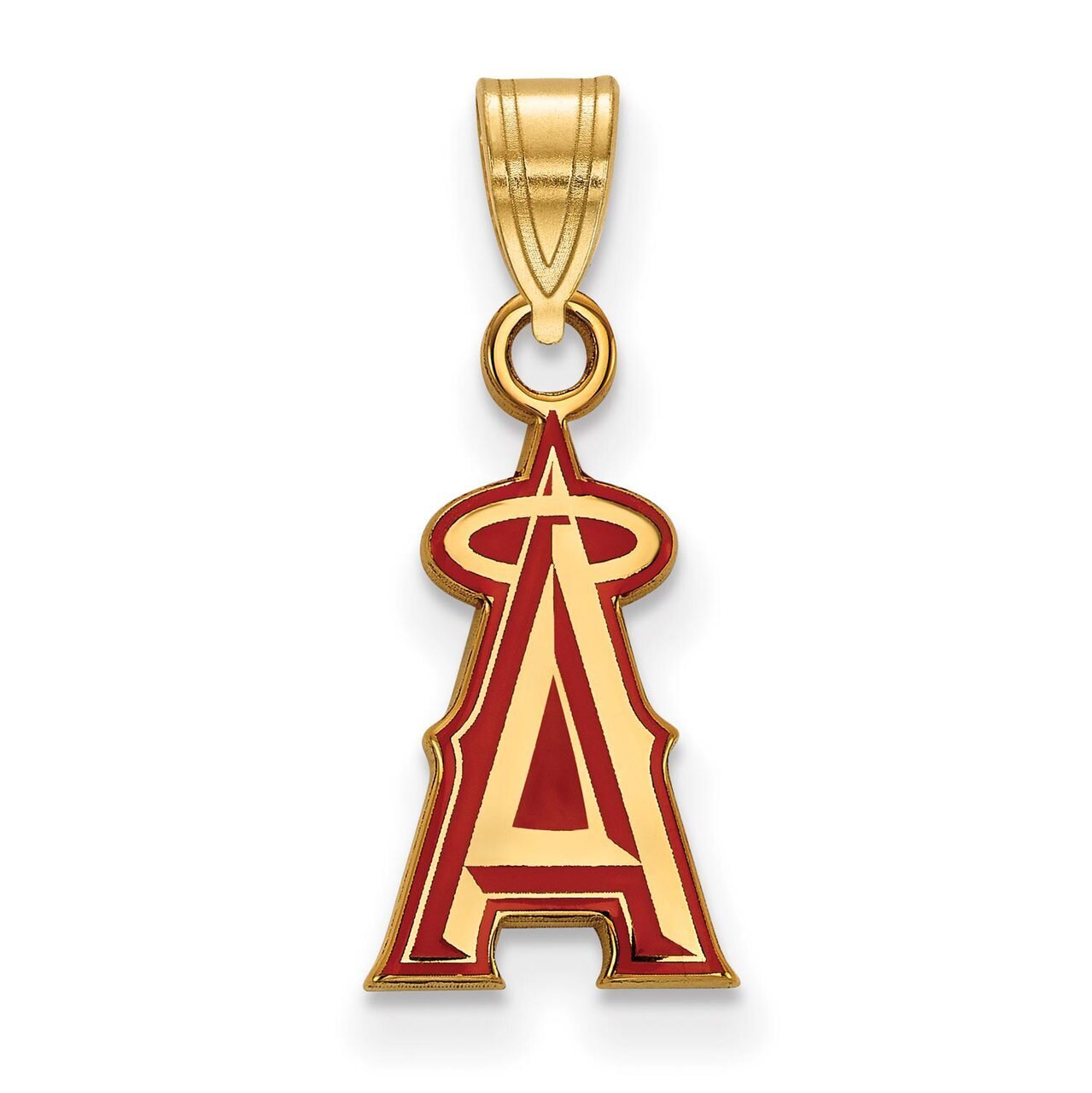 Los Angeles Angels Small Enamel Pendant Gold-plated Silver GP009ANG, MPN: GP009ANG, 886774908731