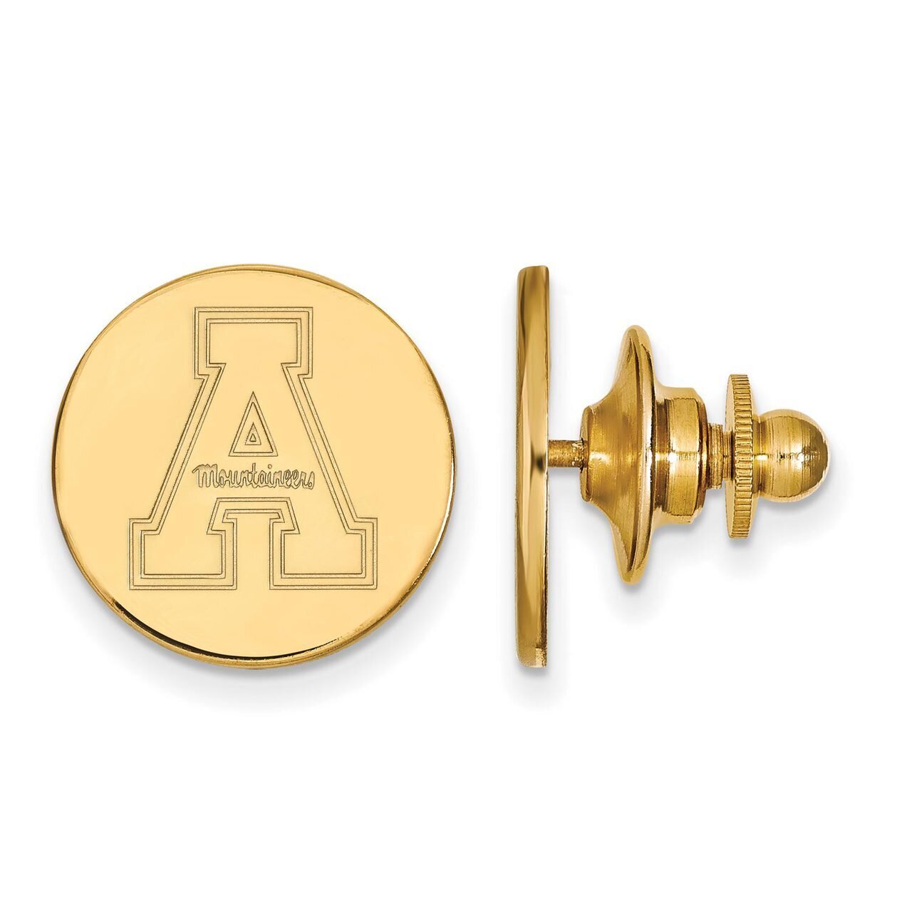 Appalachian State University Lapel Pin Gold-plated Silver GP009APS