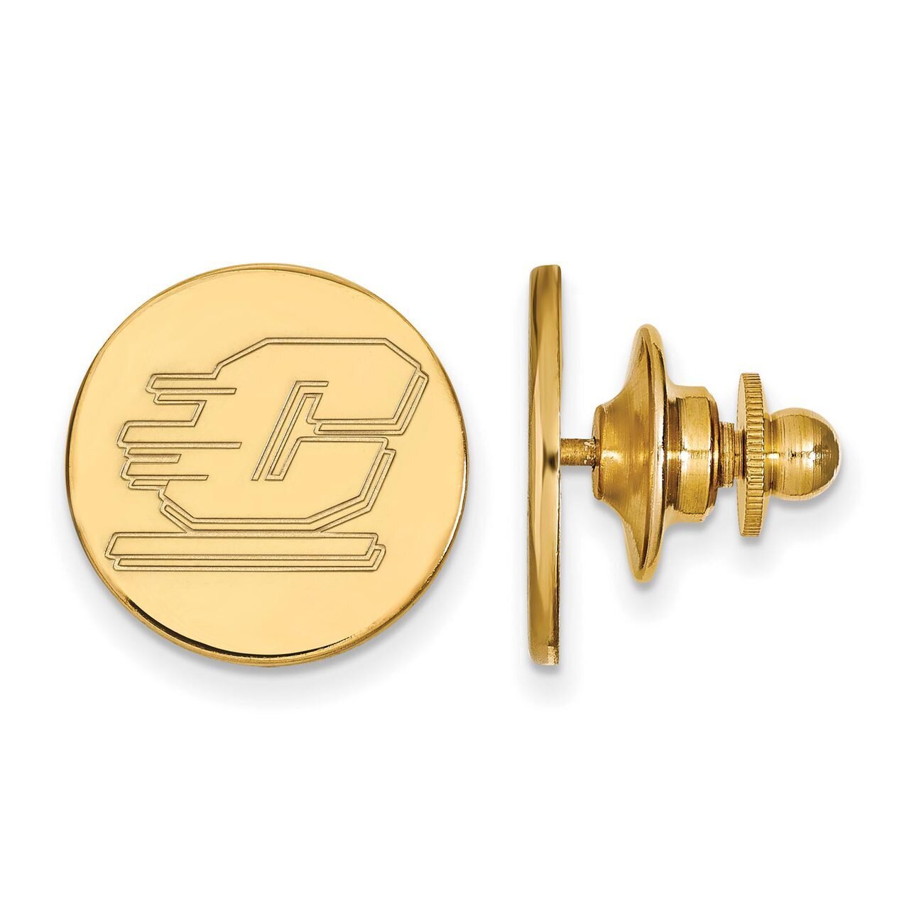 Central Michigan University Lapel Pin Gold-plated Silver GP009CMU