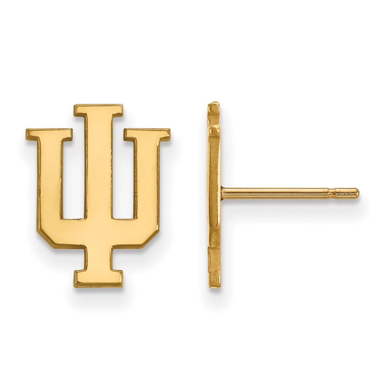 Indiana University Small Post Earring Gold-plated Silver GP009IU