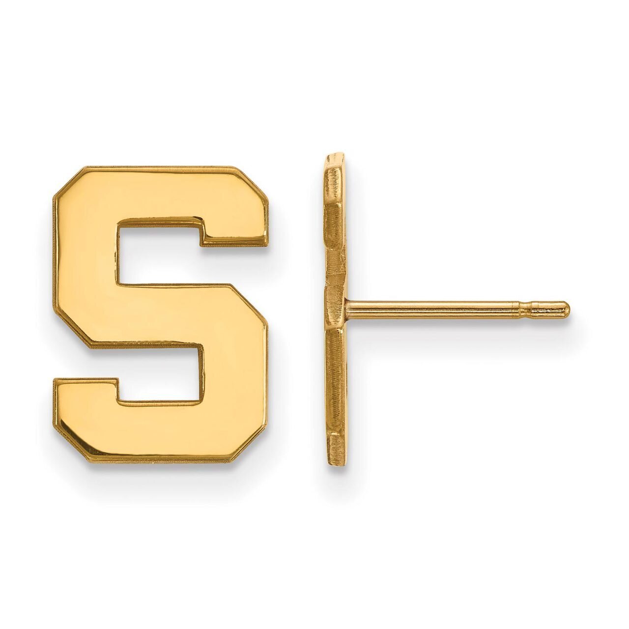 Michigan State University Small Post Earring Gold-plated Silver GP009MIS, MPN: GP009MIS, 8867749093…