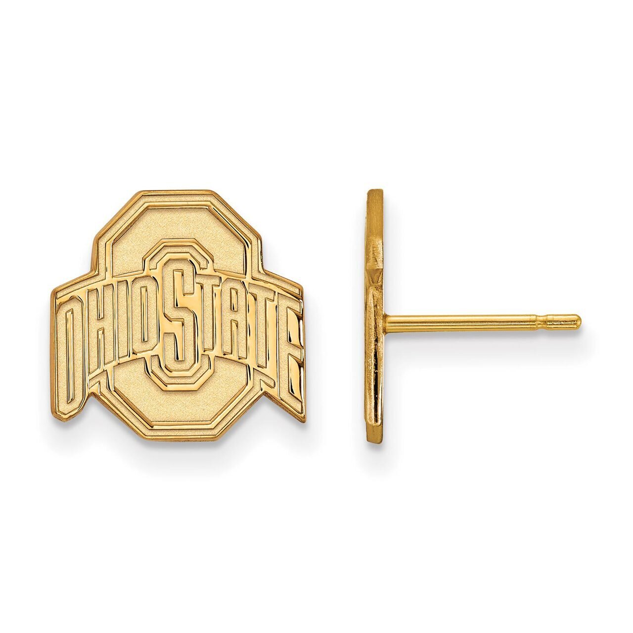 Ohio State University Small Post Earring Gold-plated Silver GP009OSU