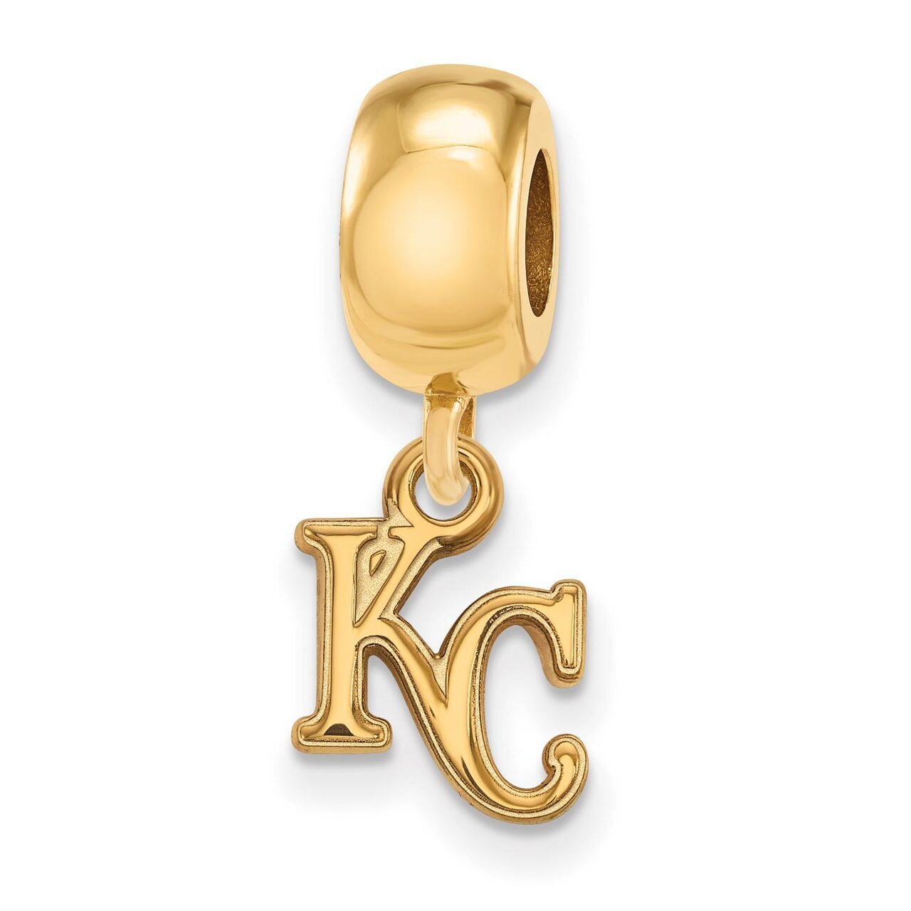 Kansas City Royals Bead Charm x-Small Dangle Gold-plated Silver GP009ROY