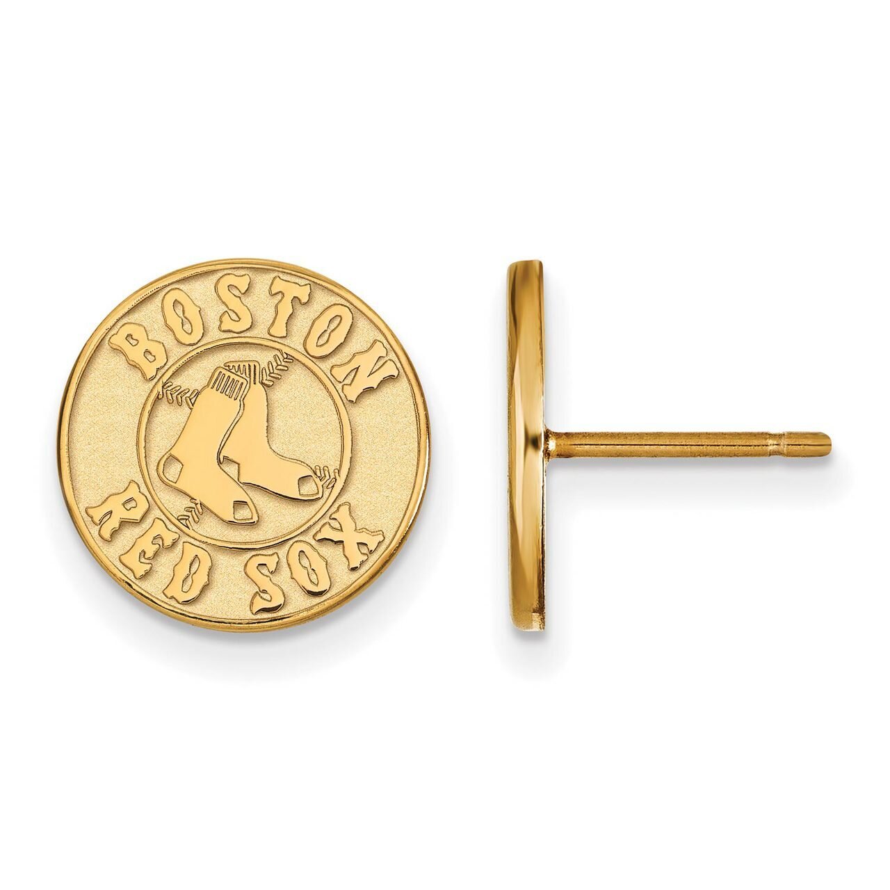 Boston Red Sox Small Post Earring Gold-plated Silver GP009RSO, MPN: GP009RSO, 886774909592