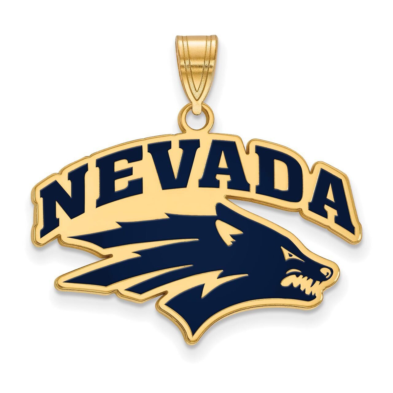 University of Nevada Large Enamel Pendant Gold-plated Silver GP009UNR, MPN: GP009UNR, 886774910079