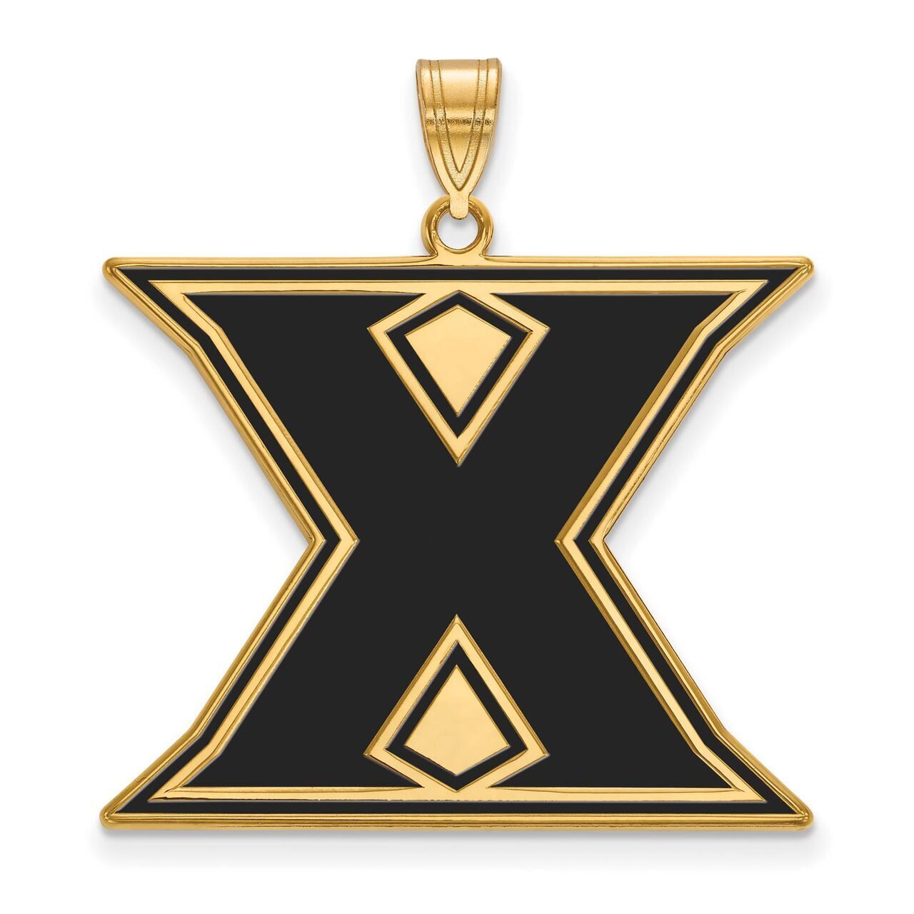 Xavier University x-Large Enamel Pendant Gold-plated Silver GP009XU, MPN: GP009XU, 886774910420