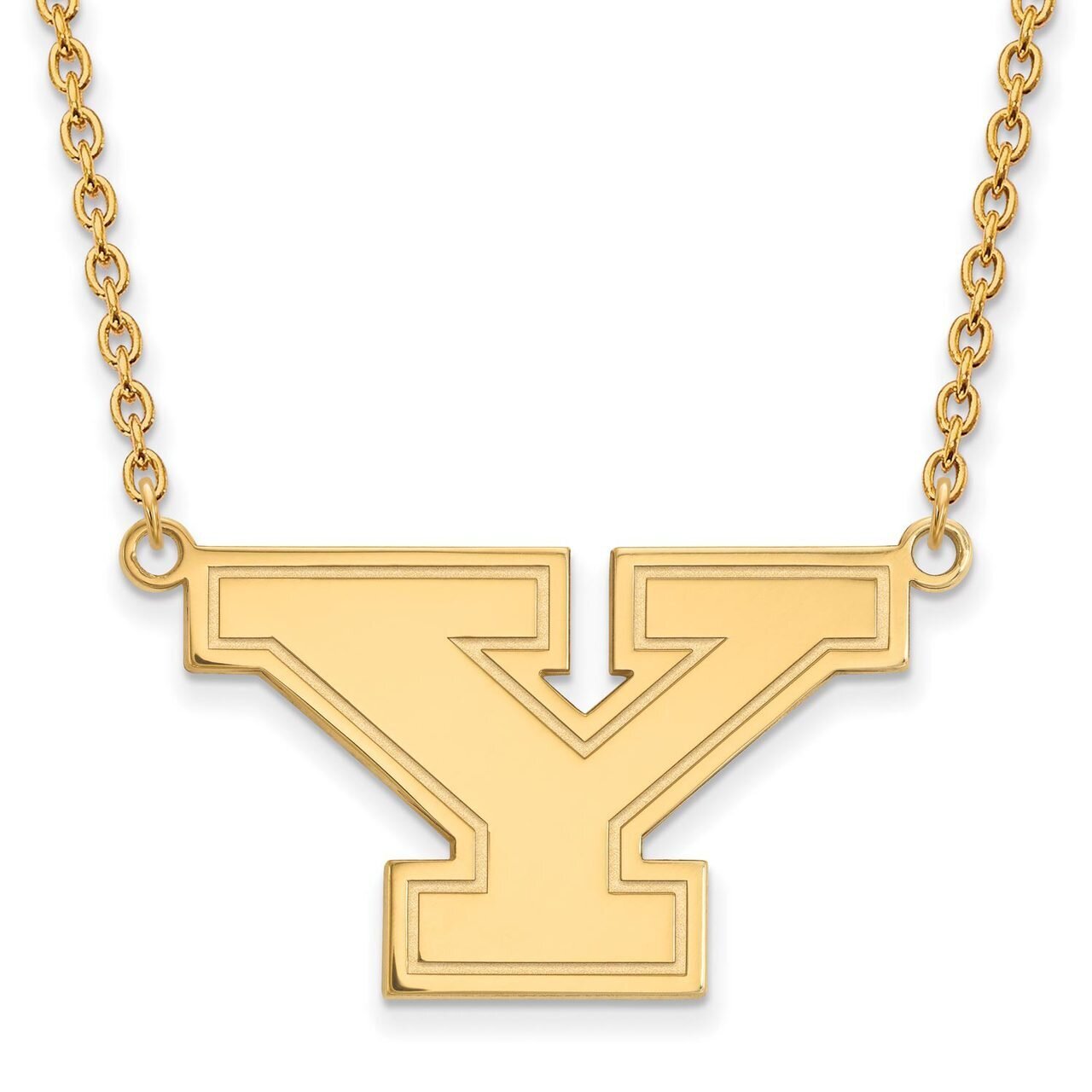 Youngstown State University Large Pendant with Chain Necklace Gold-plated Silver GP009YSU-18, MPN: …