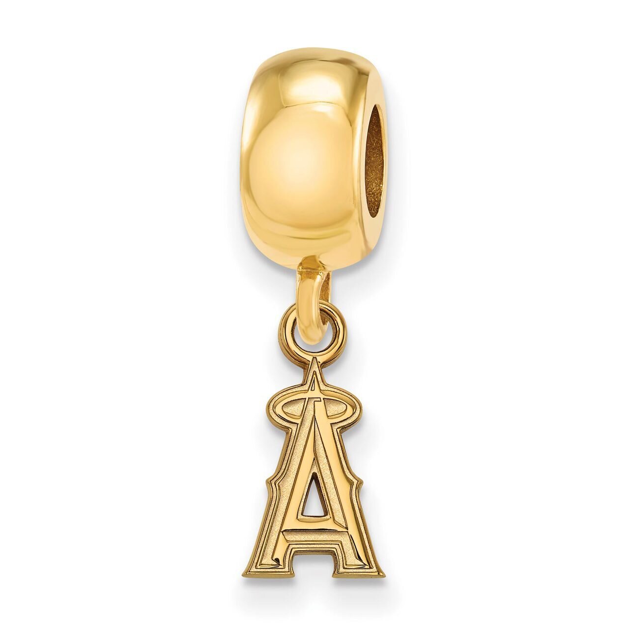 Los Angeles Angels Bead Charm x-Small Dangle Gold-plated Silver GP010ANG
