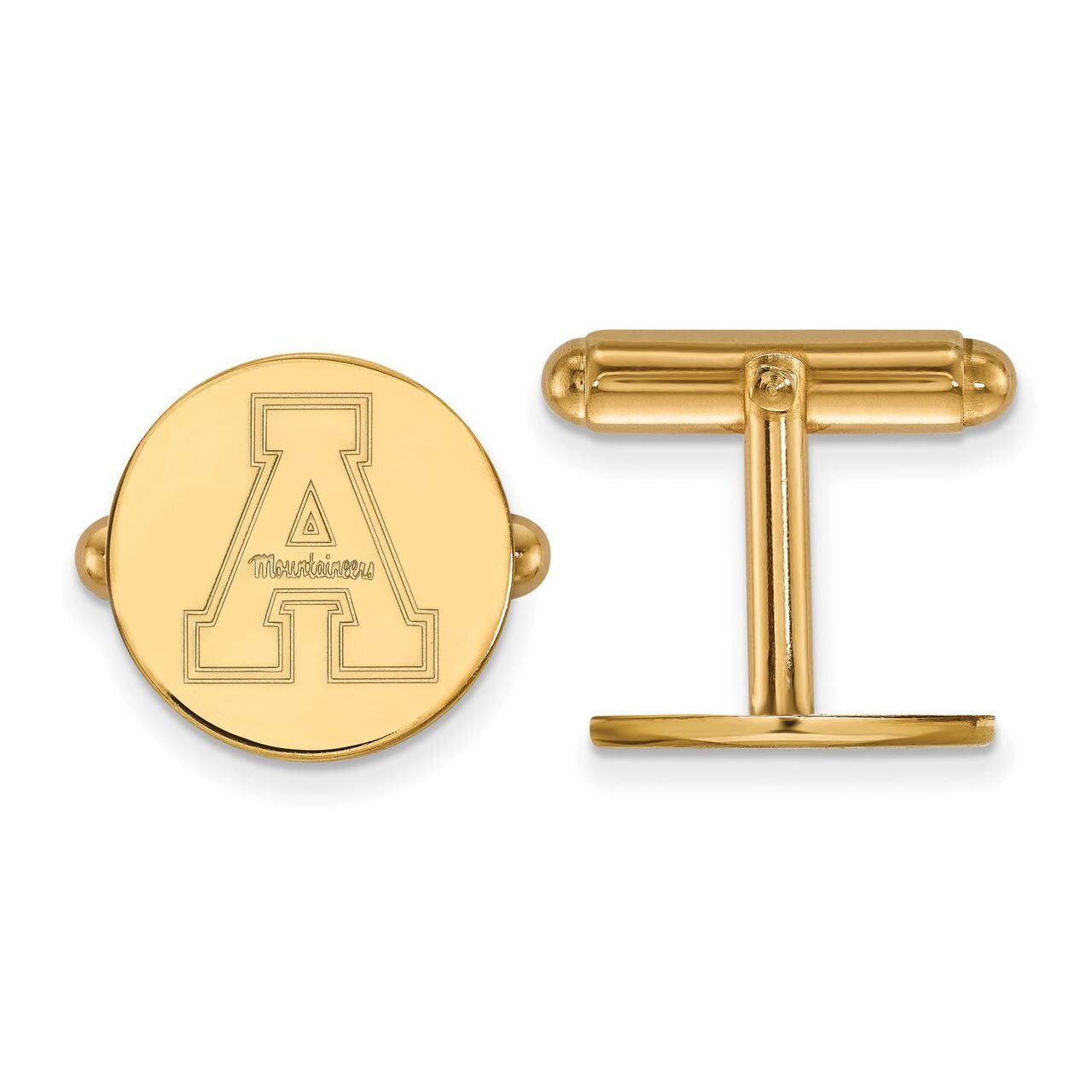 Appalachian State University Cufflinks Gold-plated Silver GP010APS
