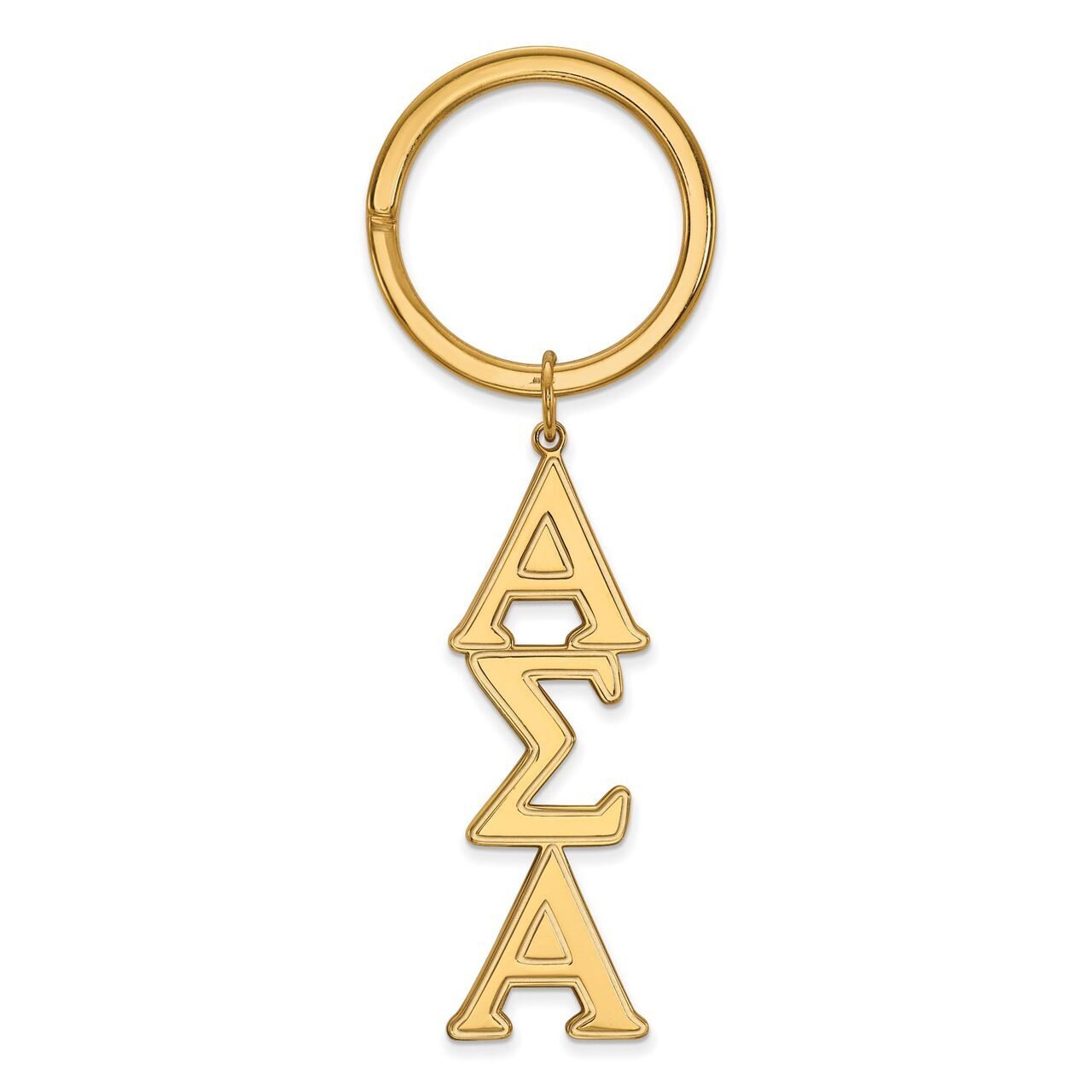 Alpha Sigma Alpha Key Chain Gold-plated Silver GP010ASI