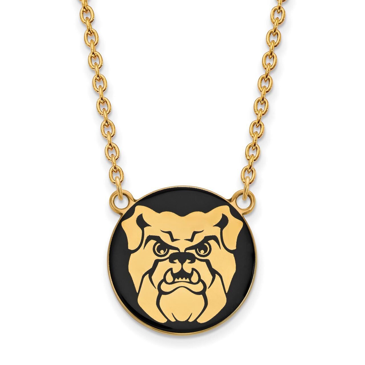 Butler University Enamel Large Pendant with Chain Necklace Gold-plated Silver GP010BUT-18, MPN: GP0…