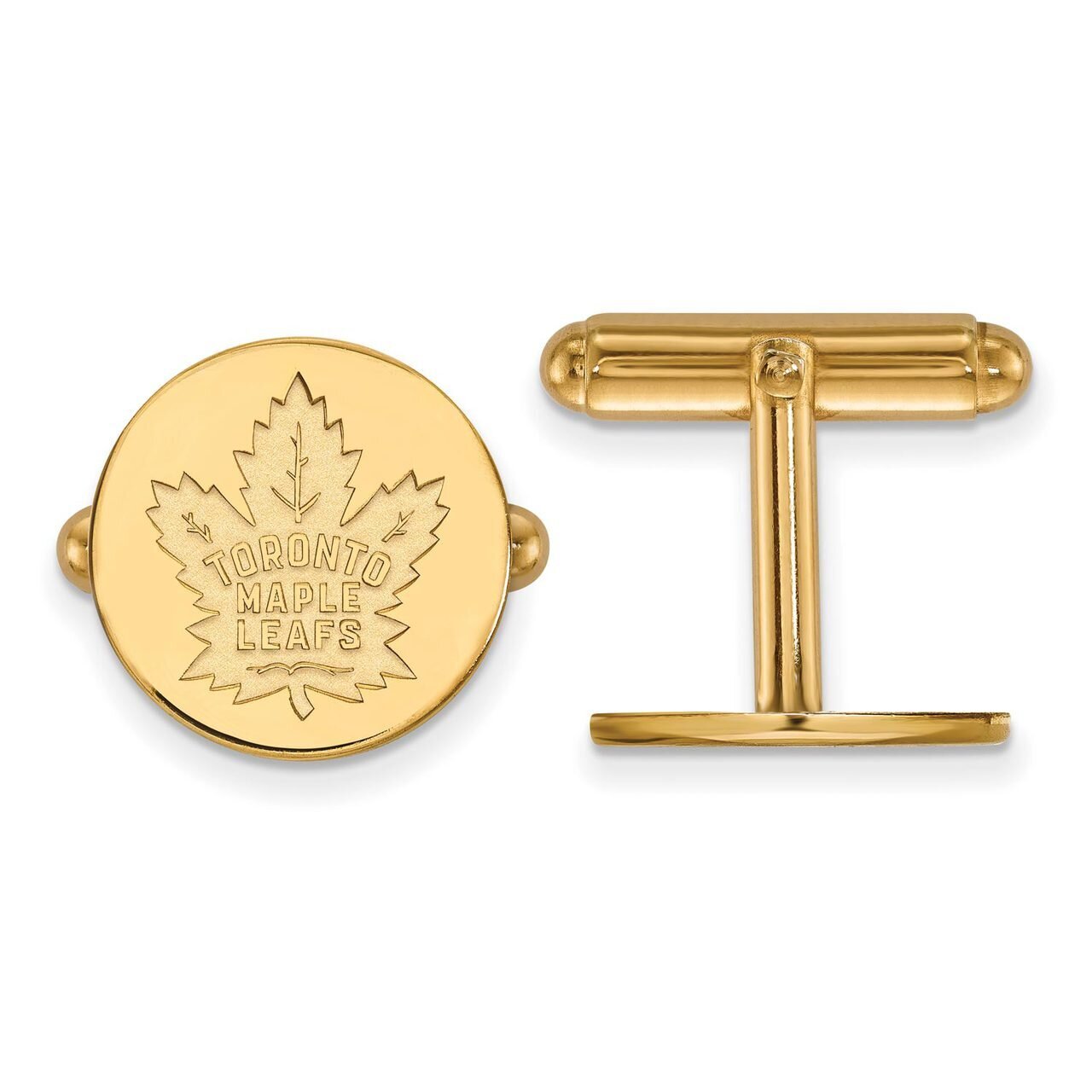 Toronto Maple Leafs Cufflinkss Gold-plated Silver GP010MLE