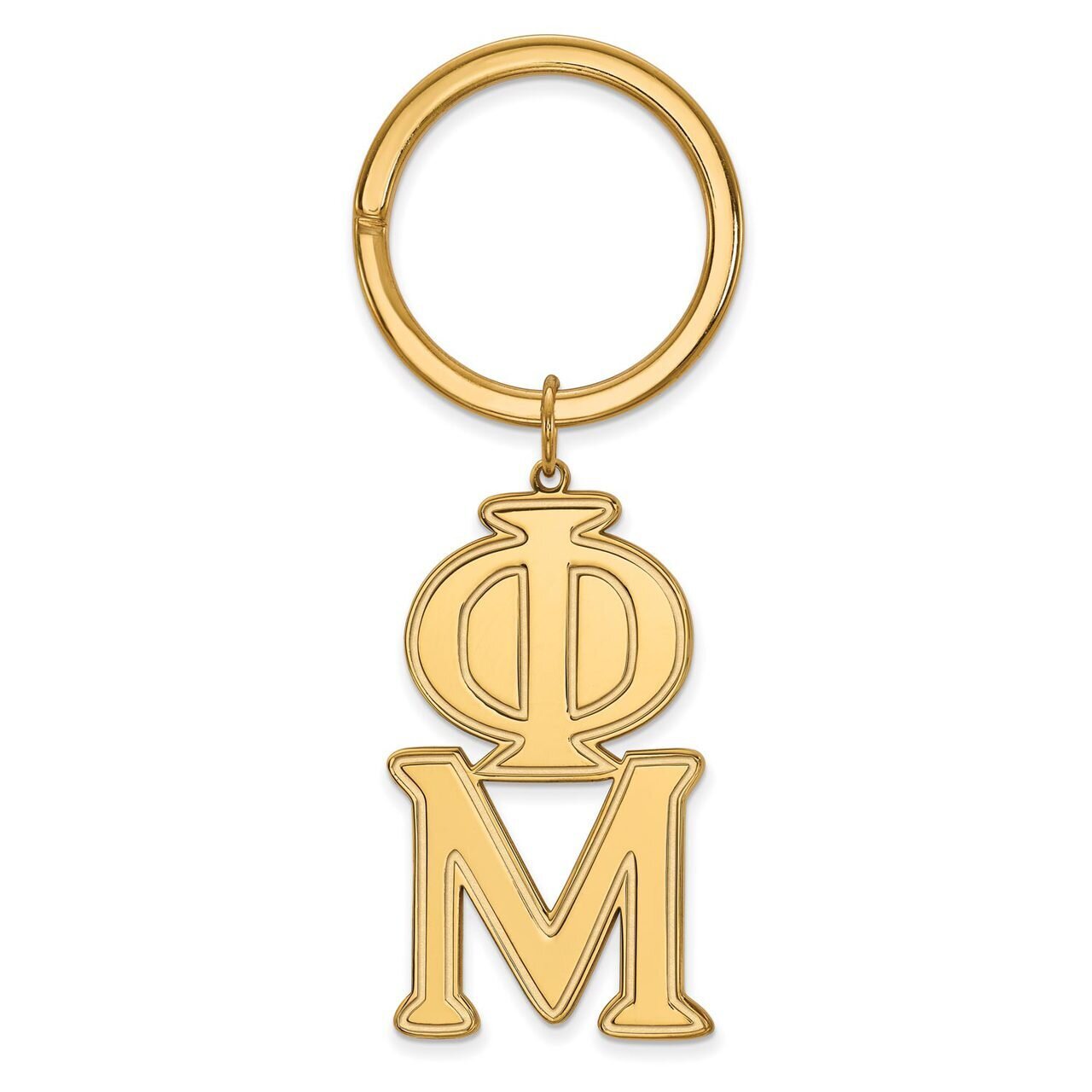 Phi Mu Key Chain Gold-plated Silver GP010PHM, MPN: GP010PHM, 886774911250